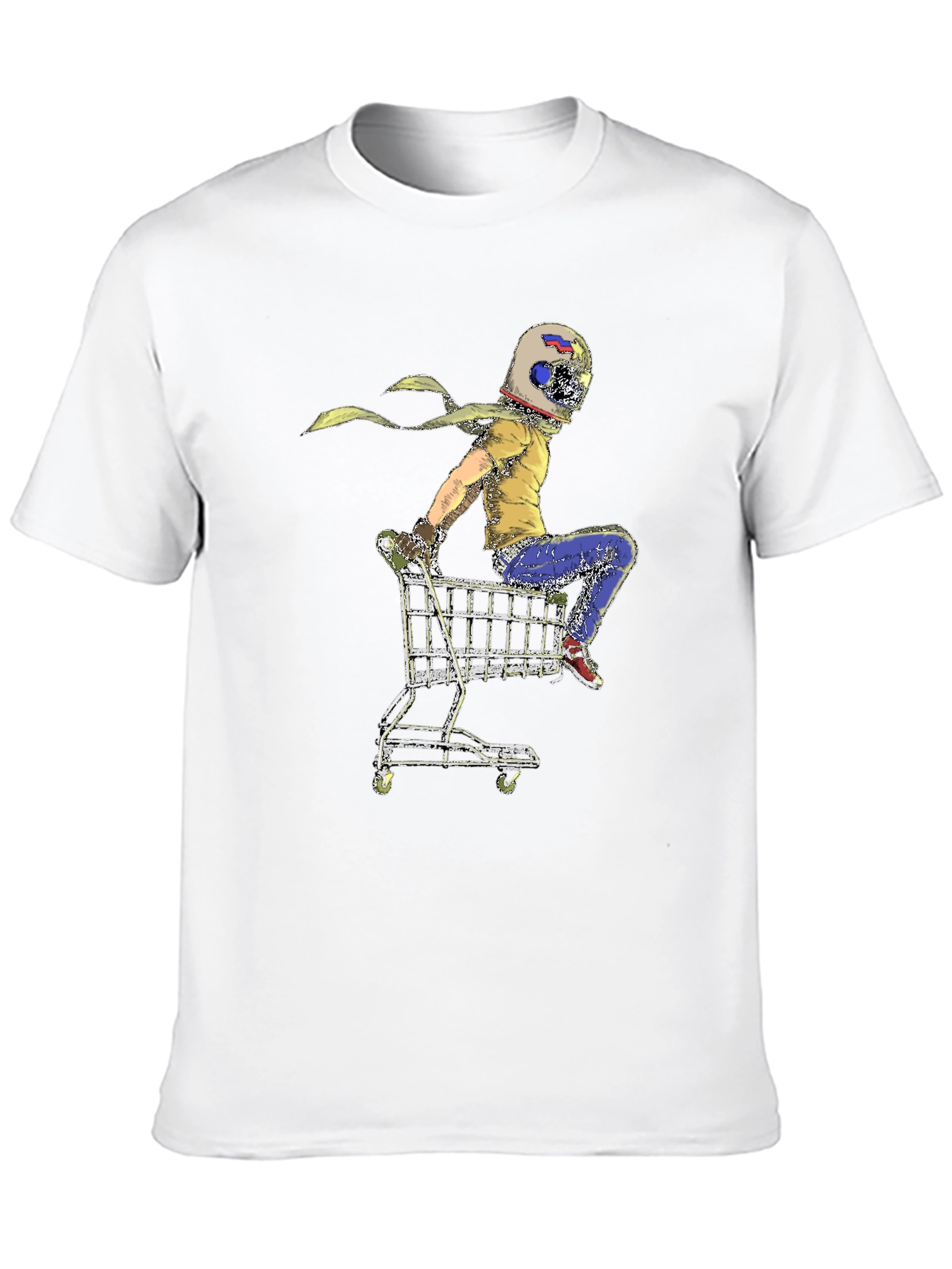 Helmet Rider Shopping Cart T-Shirt