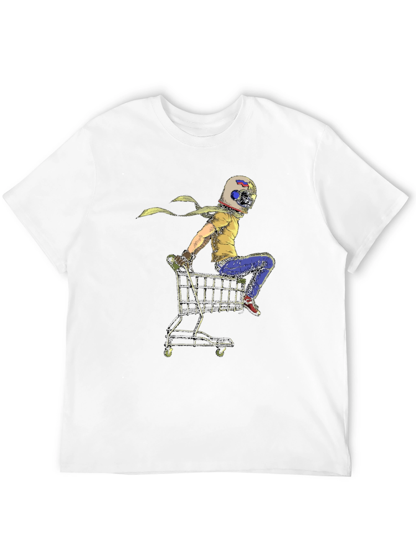 Helmet Rider Shopping Cart T-Shirt