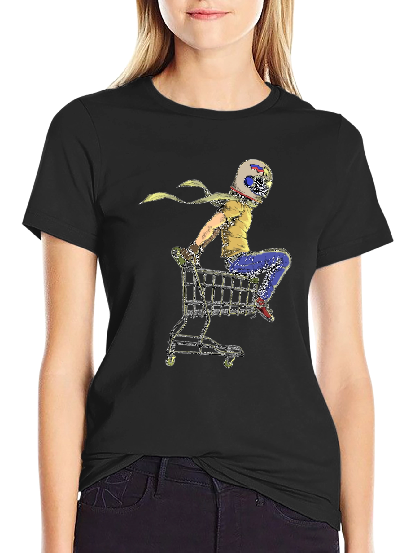 Helmet Rider Shopping Cart T-Shirt