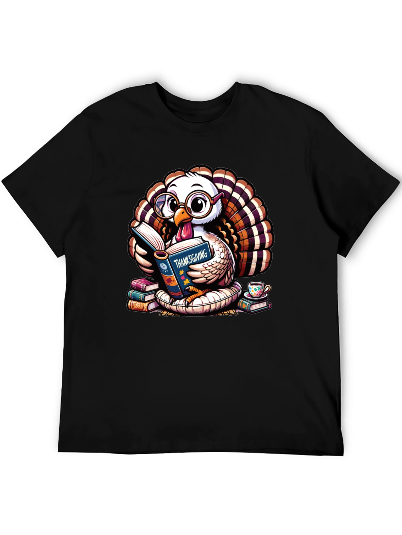 Thanksgiving Turkey Reading T-Shirt