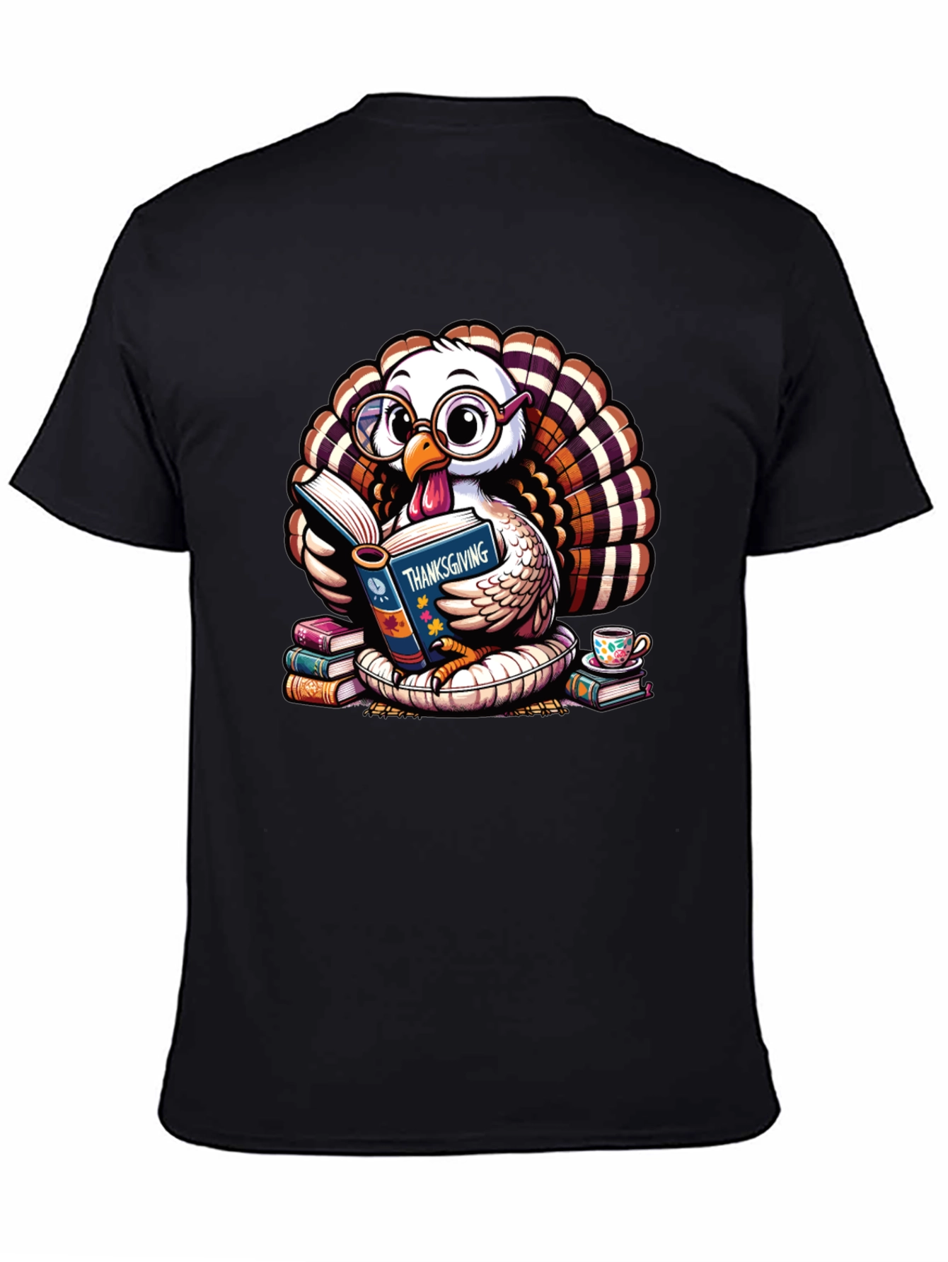 Thanksgiving Turkey Reading T-Shirt