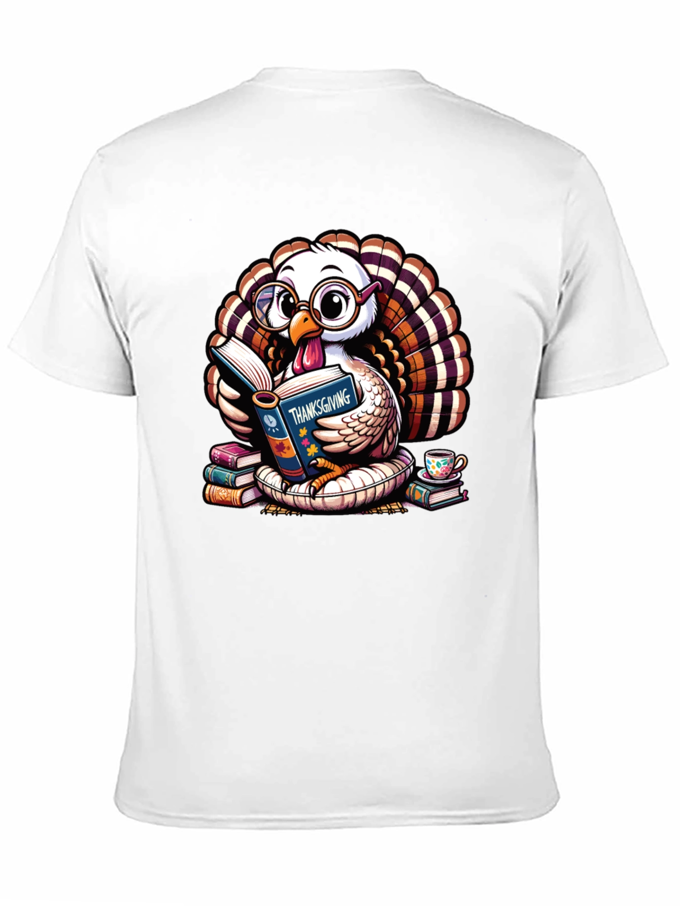 Thanksgiving Turkey Reading T-Shirt