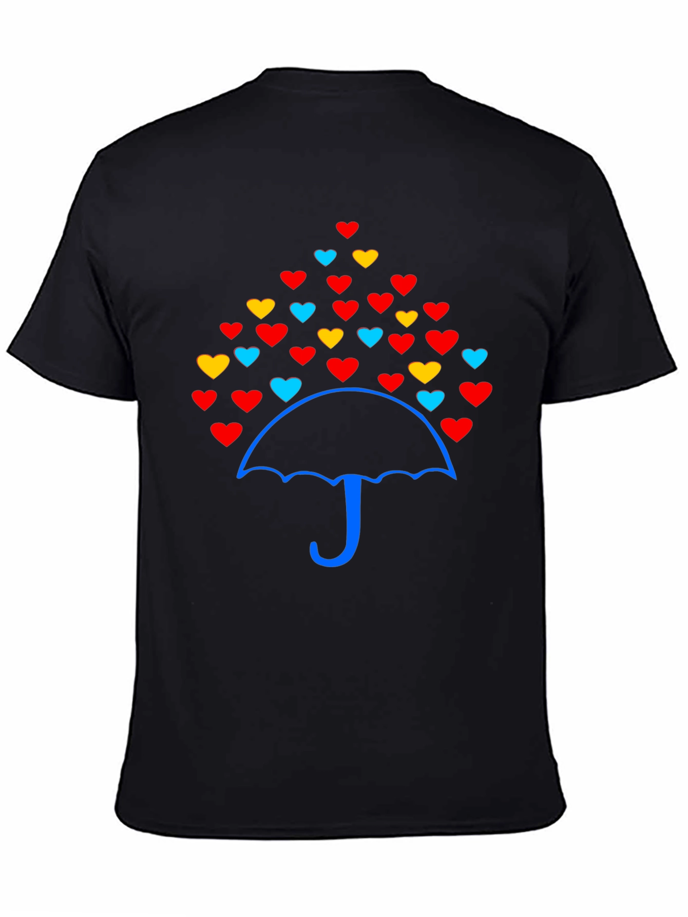 Heart Umbrella Graphic Tee - Stylish & Unique Design