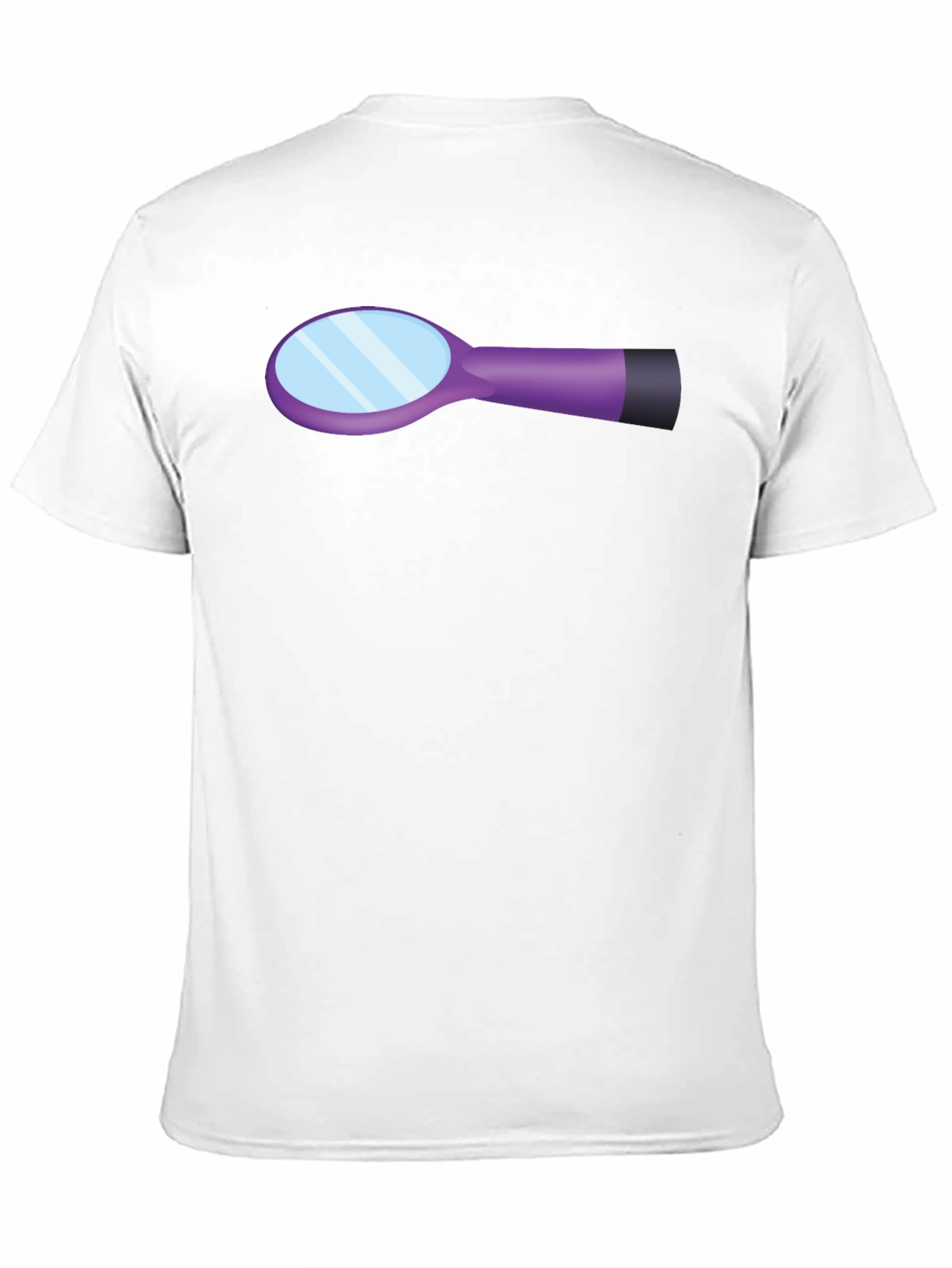 Hairbrush Graphic Black Cotton T-Shirt