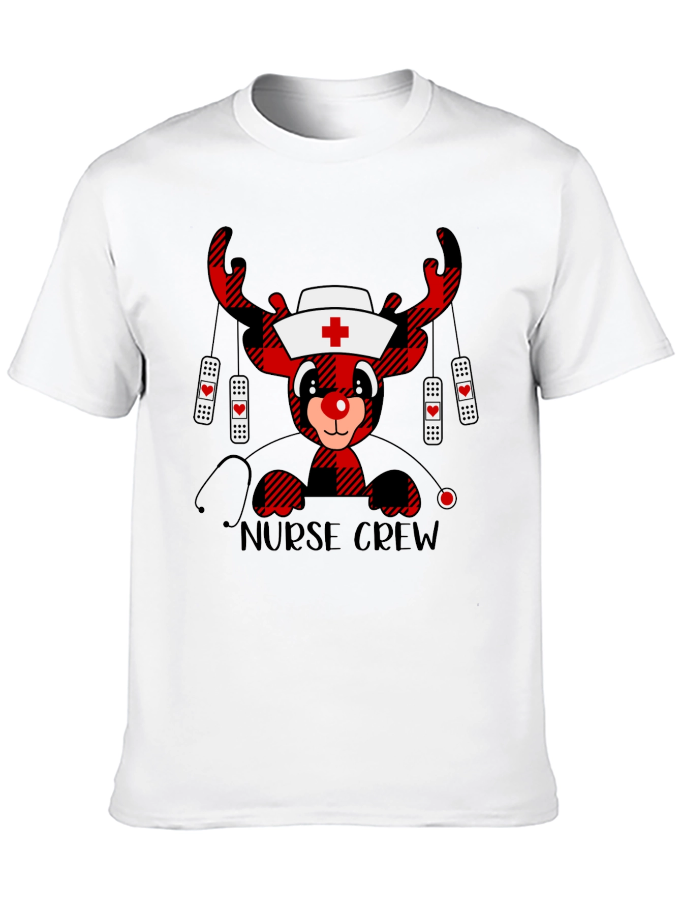 Nurse Crew Reindeer Christmas T-Shirt