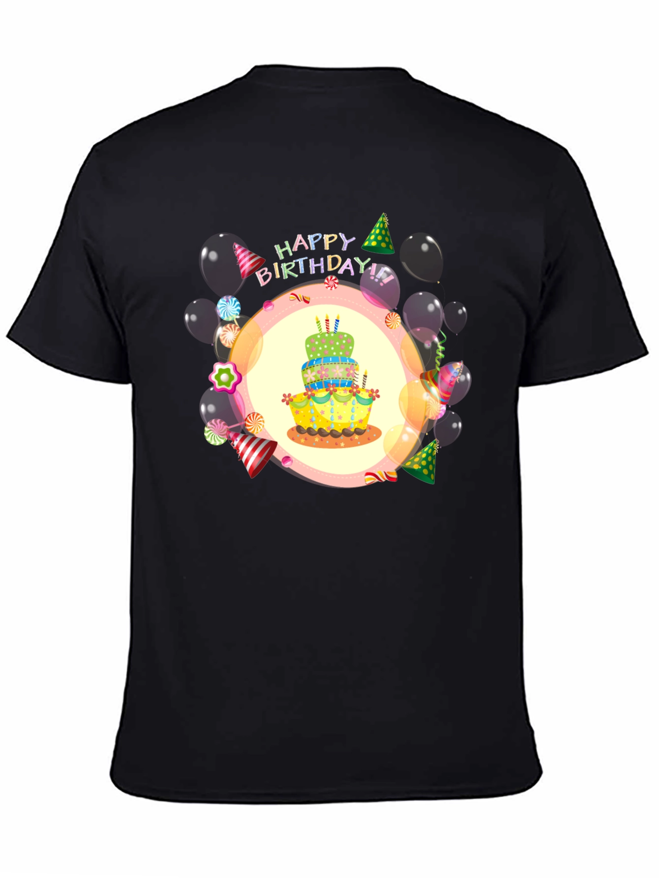 Happy Birthday T-Shirt | Birthday Cake Design
