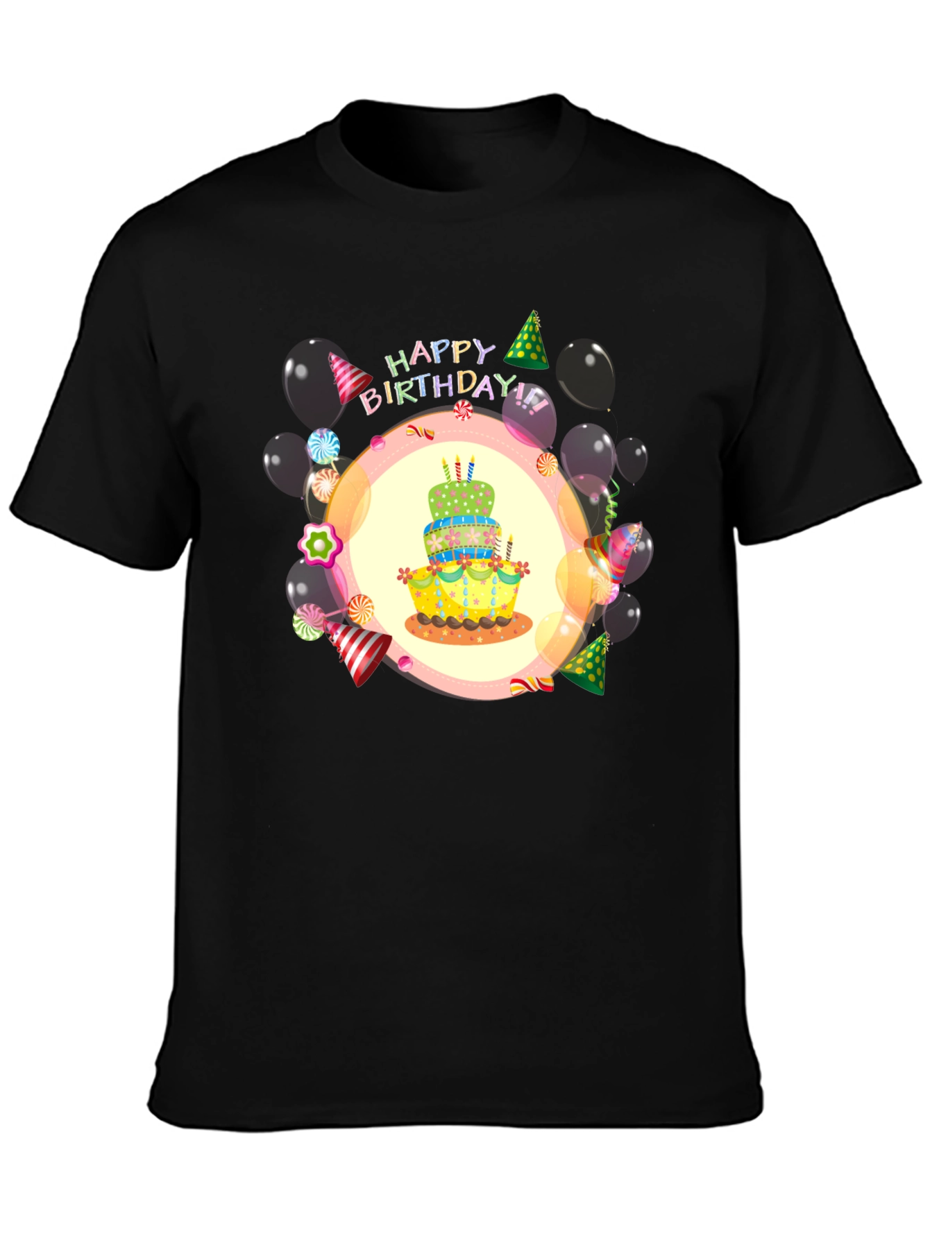 Happy Birthday T-Shirt | Birthday Cake Design