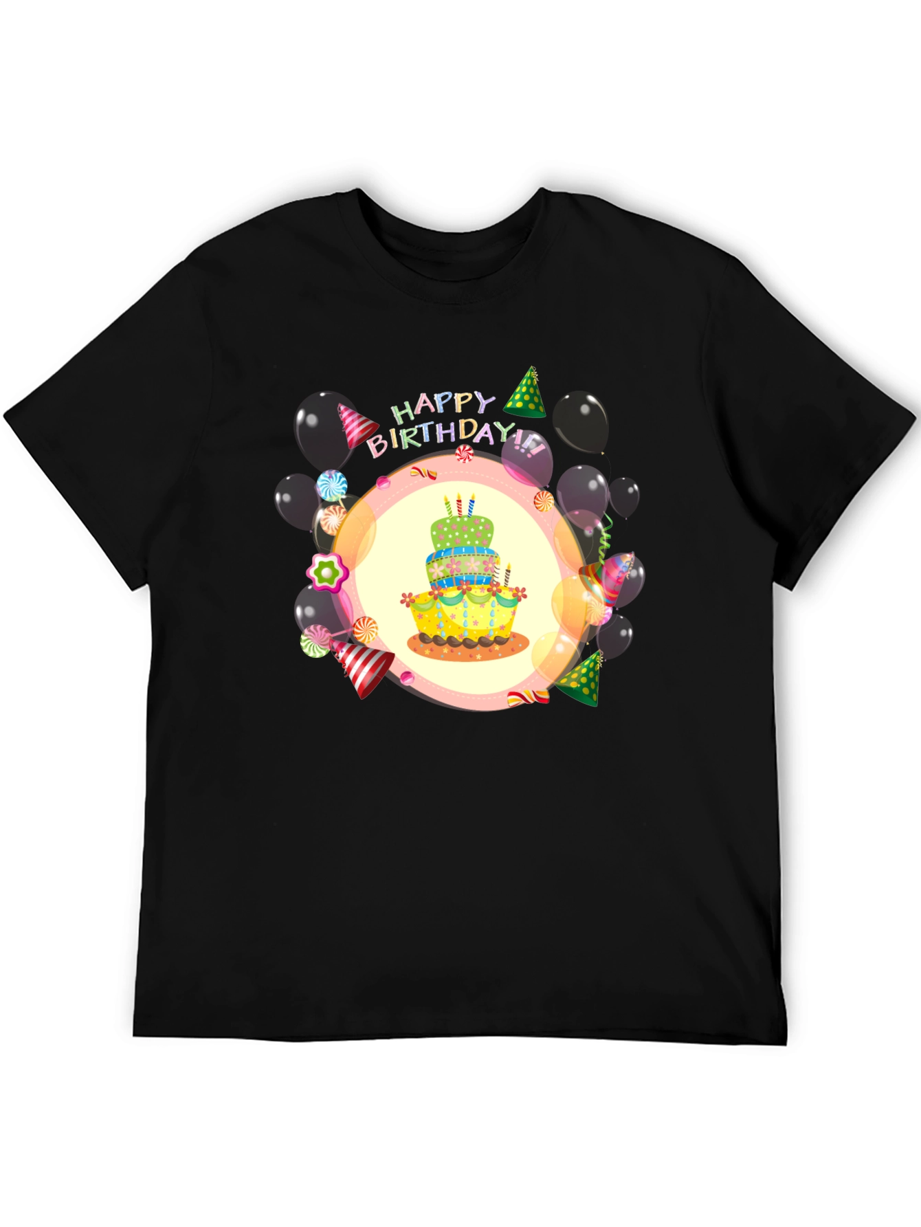 Happy Birthday T-Shirt | Birthday Cake Design