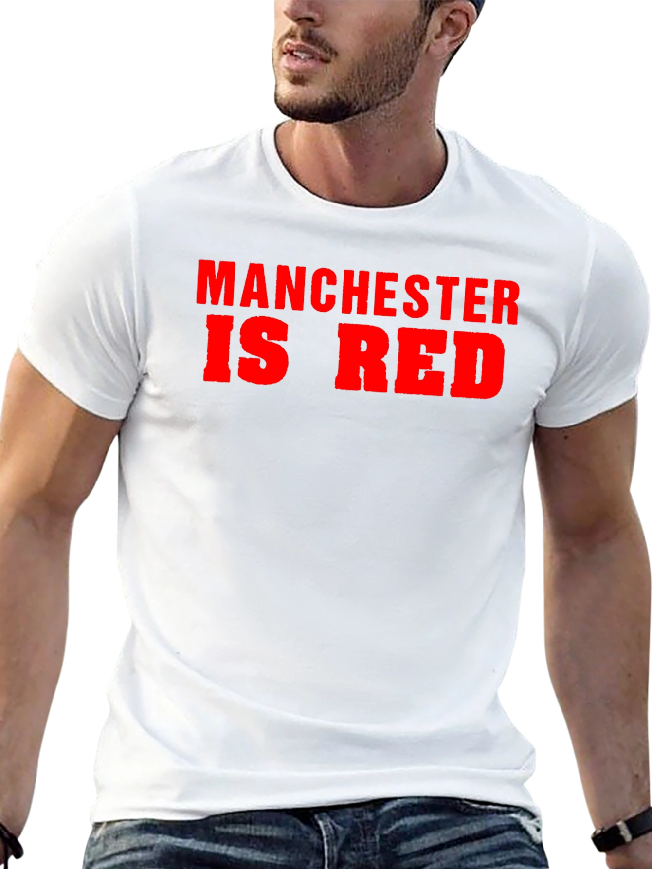 Manchester Is Red T-Shirt - Bold Graphic Tee
