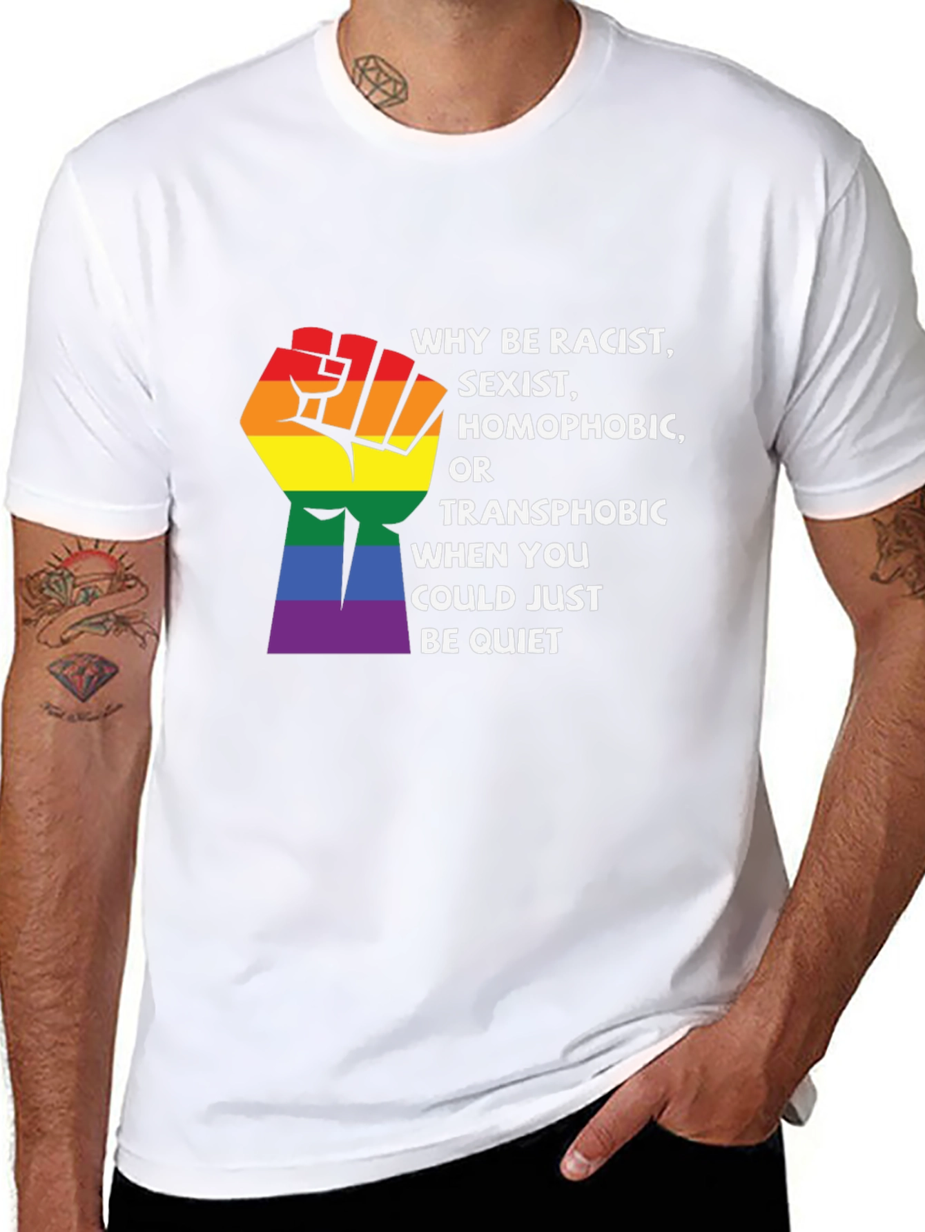 Equality Pride Graphic Tee - Why Be Racist