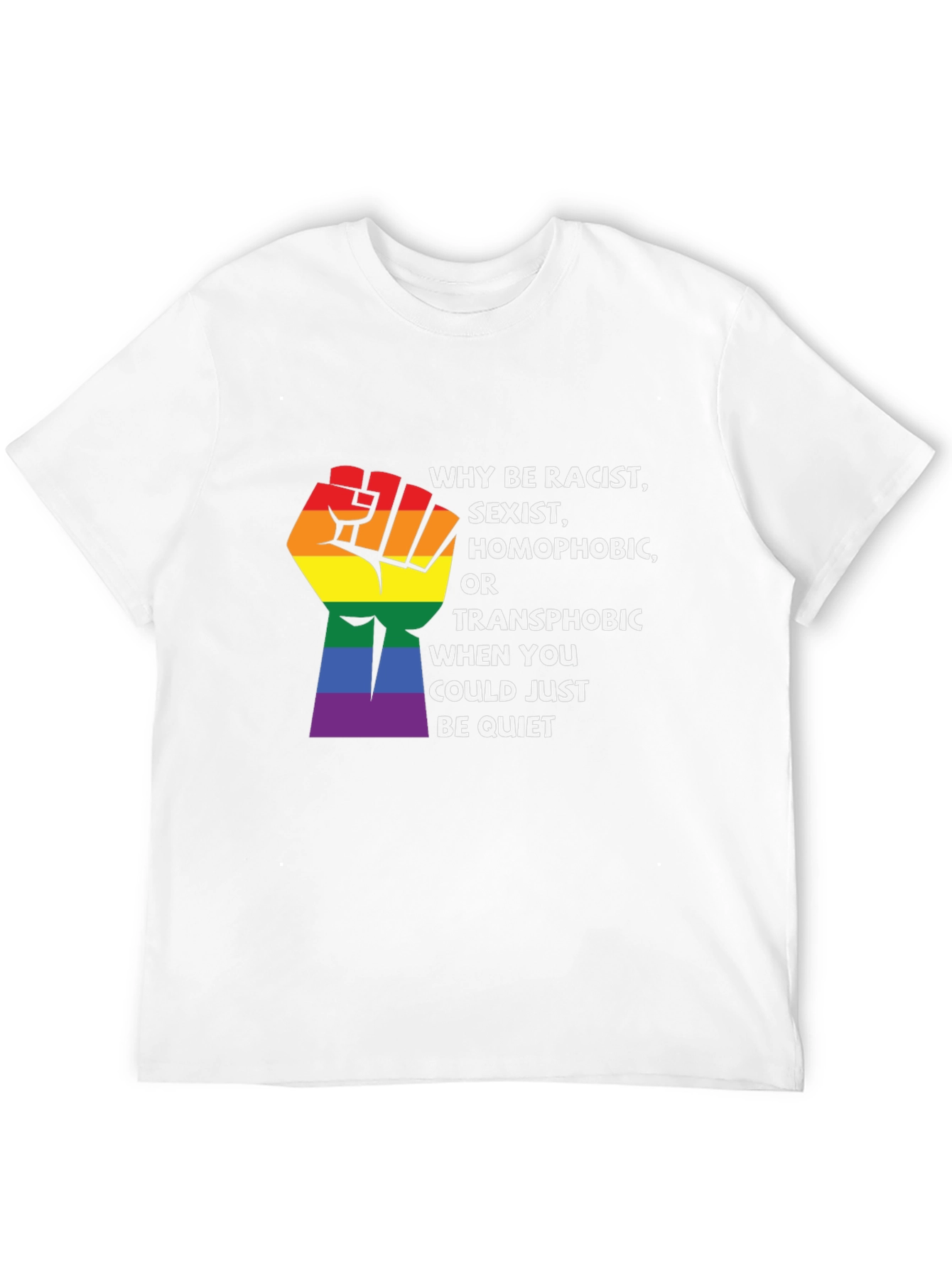 Equality Pride Graphic Tee - Why Be Racist