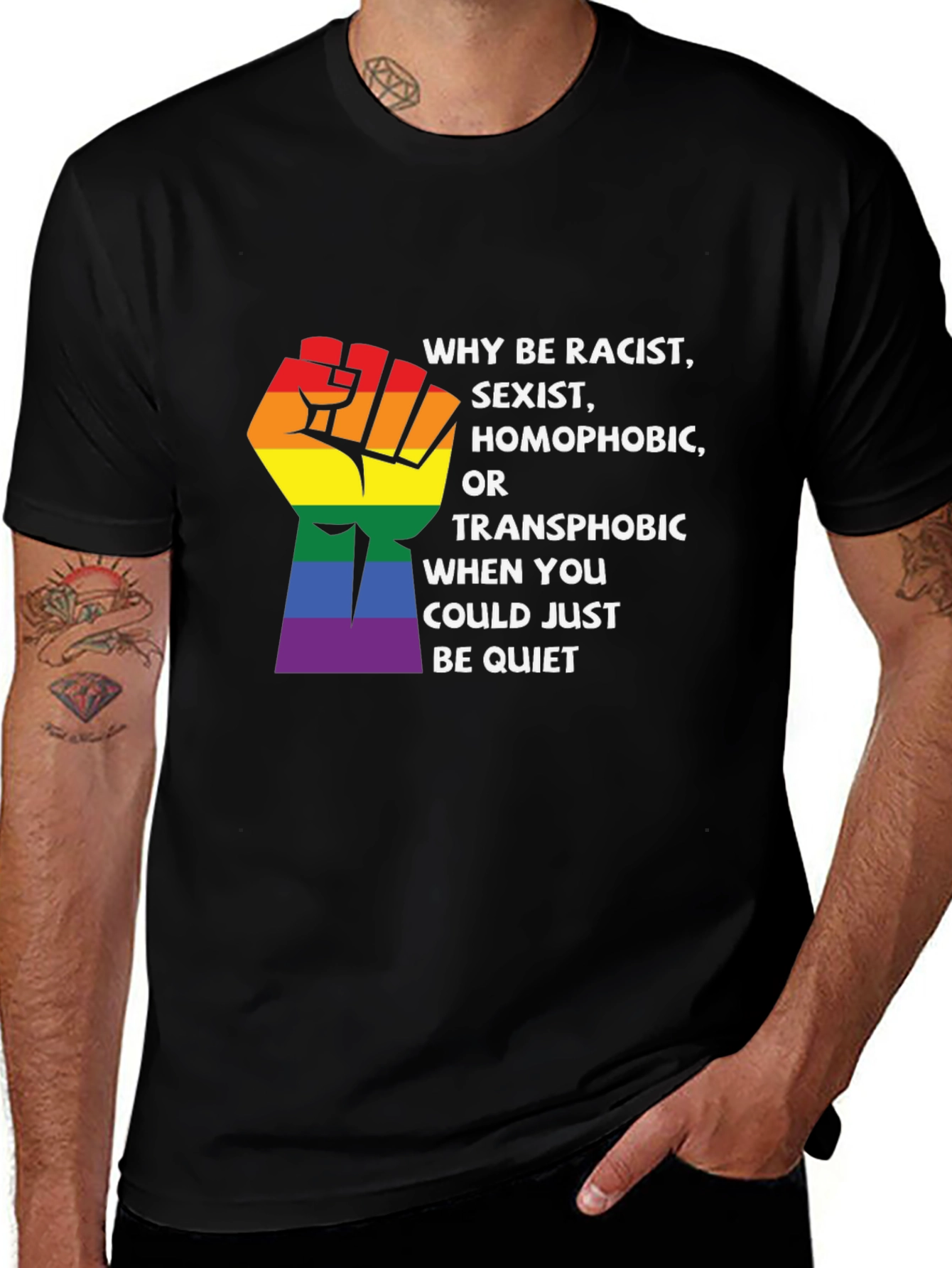 Equality Pride Graphic Tee - Why Be Racist