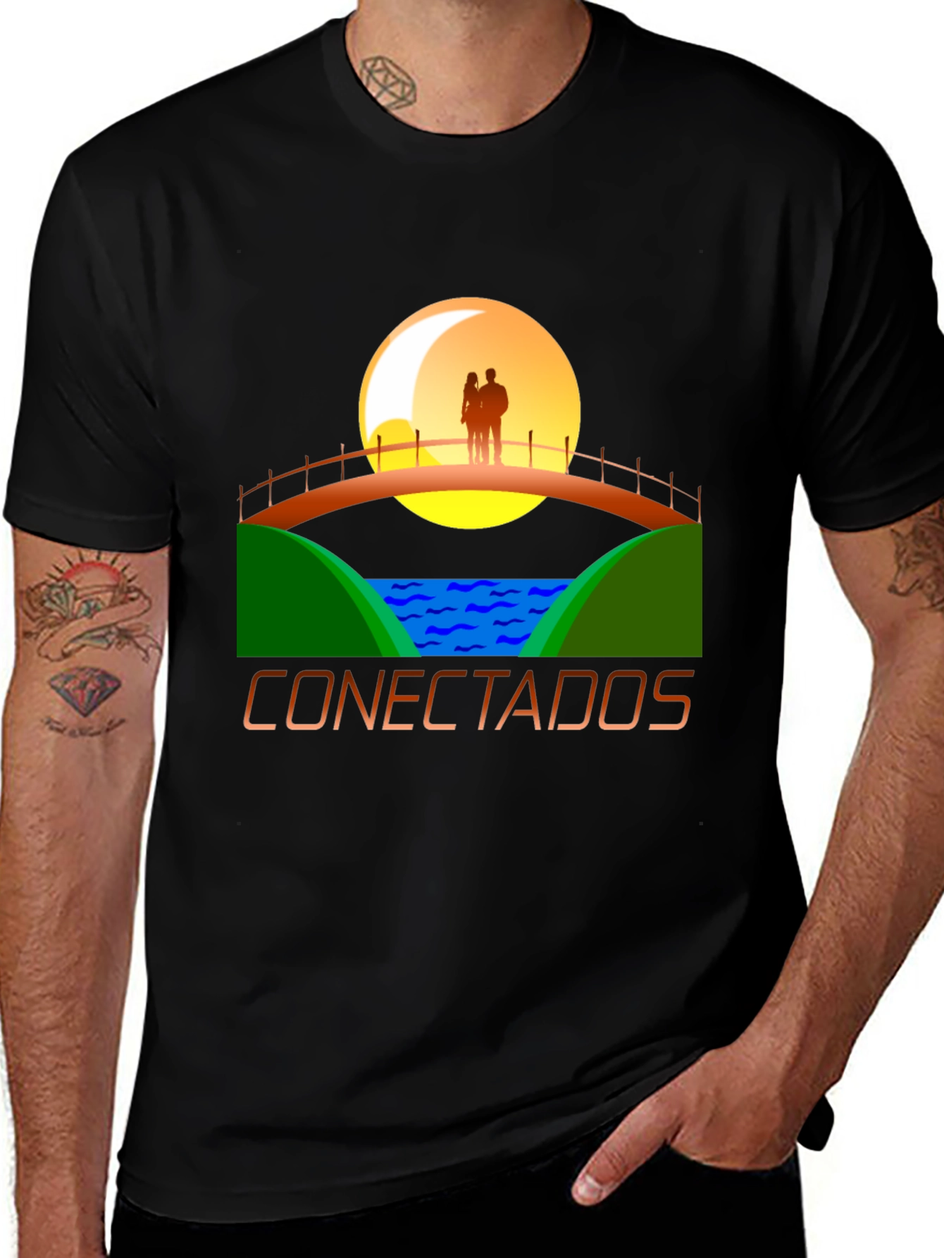 Connected at Sunset Graphic T-Shirt