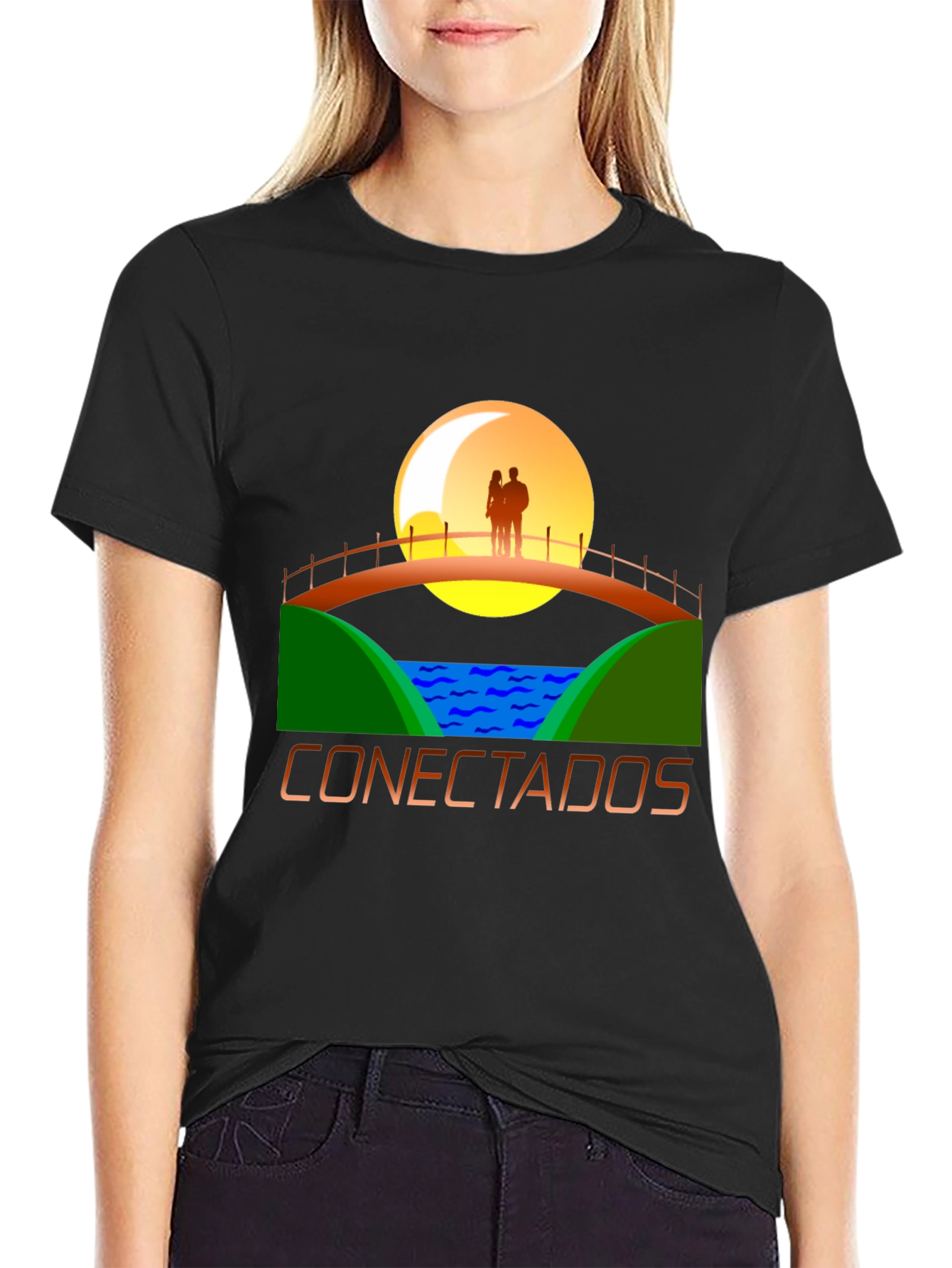 Connected at Sunset Graphic T-Shirt
