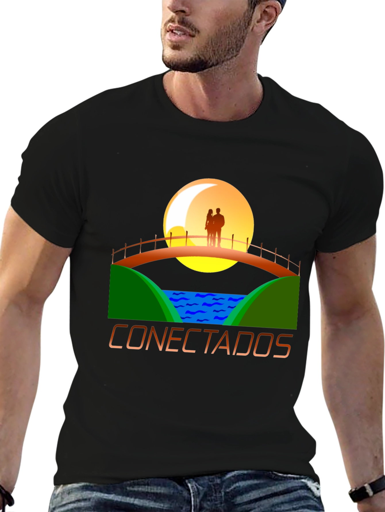 Connected at Sunset Graphic T-Shirt