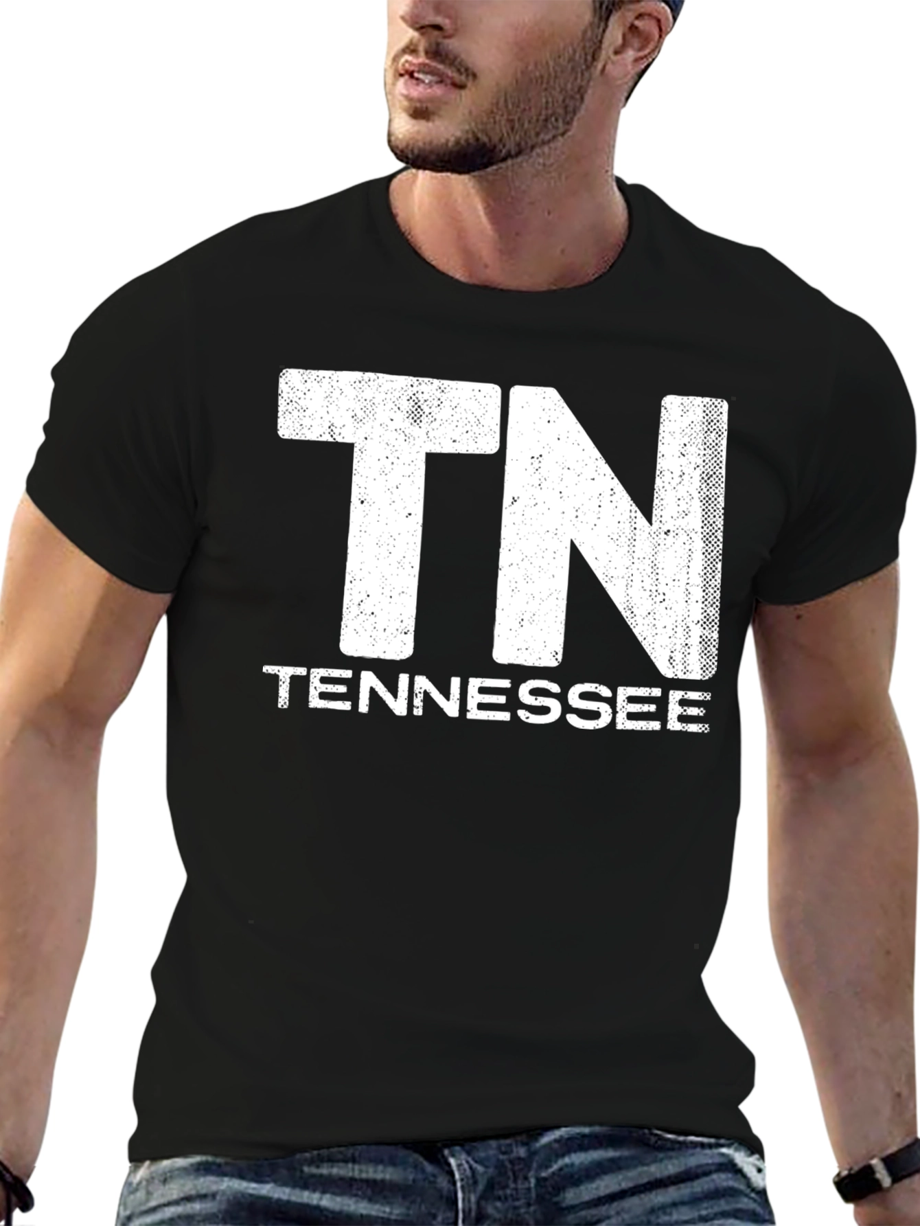 TN Tennessee State Pride Black T-Shirt