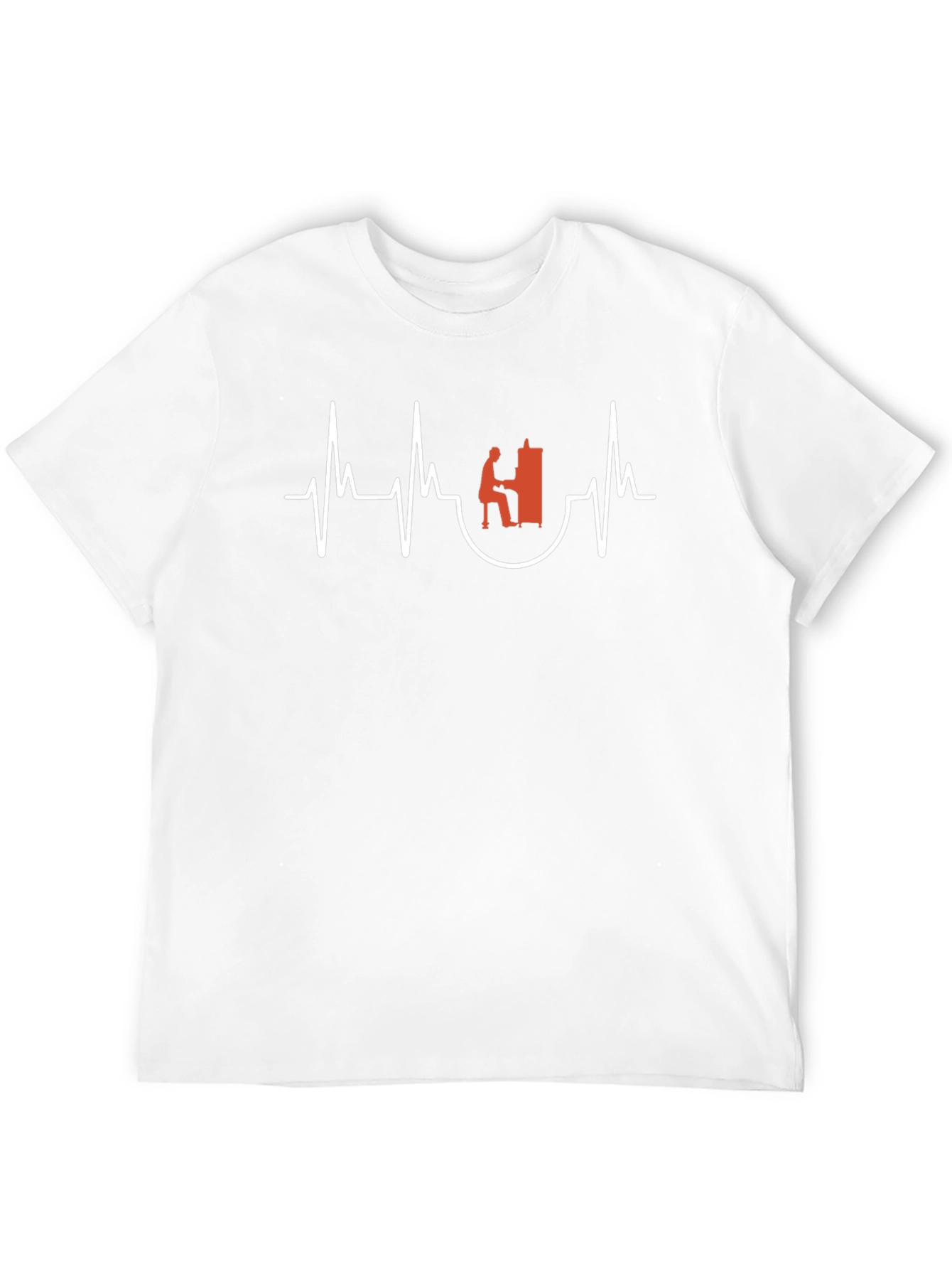 Piano Heartbeat T-Shirt - Musician Tee