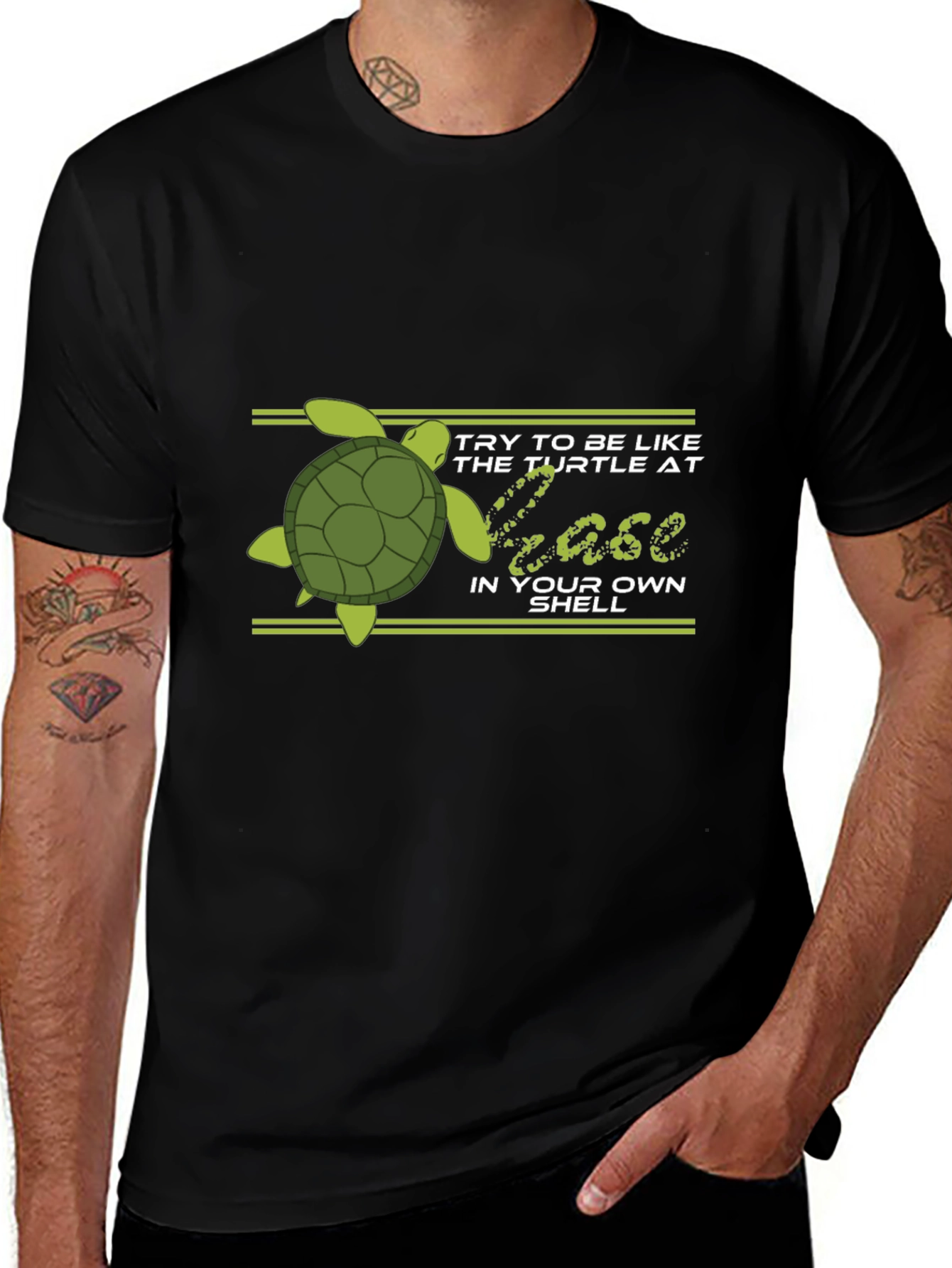 Turtle at Ease Graphic T-Shirt