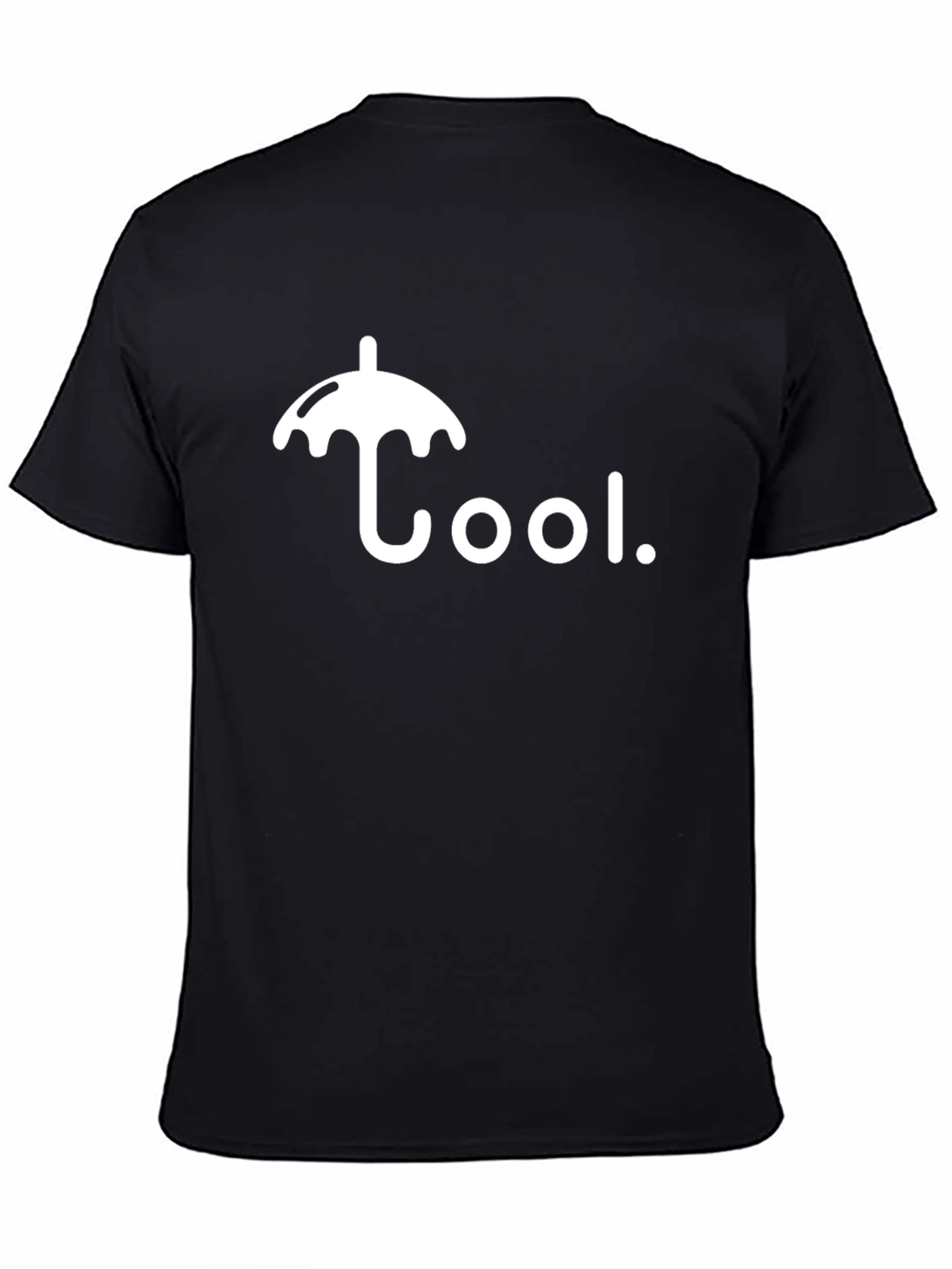 Cool Umbrella Graphic Black T-Shirt