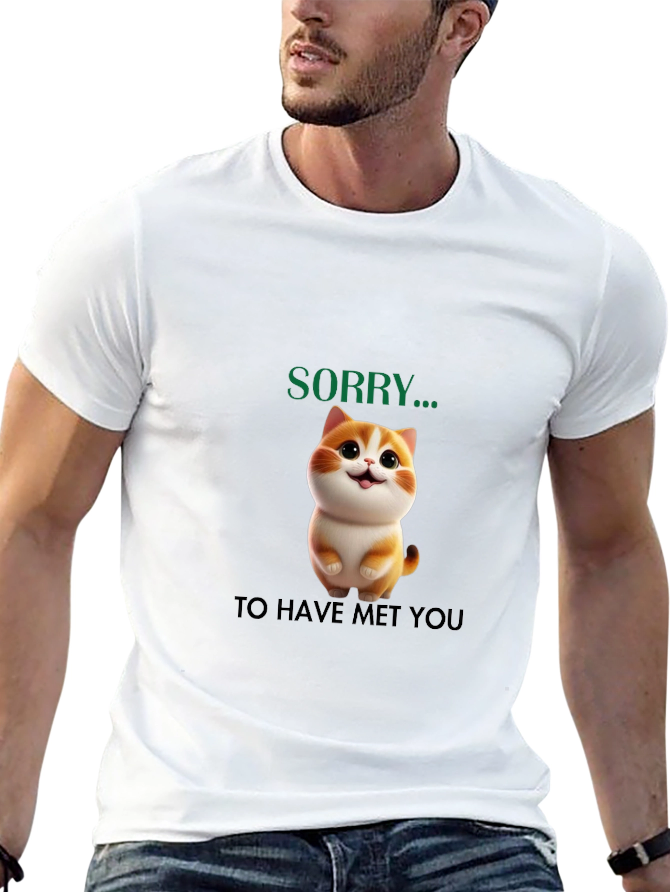 Cute Cat Sorry... Graphic Tee