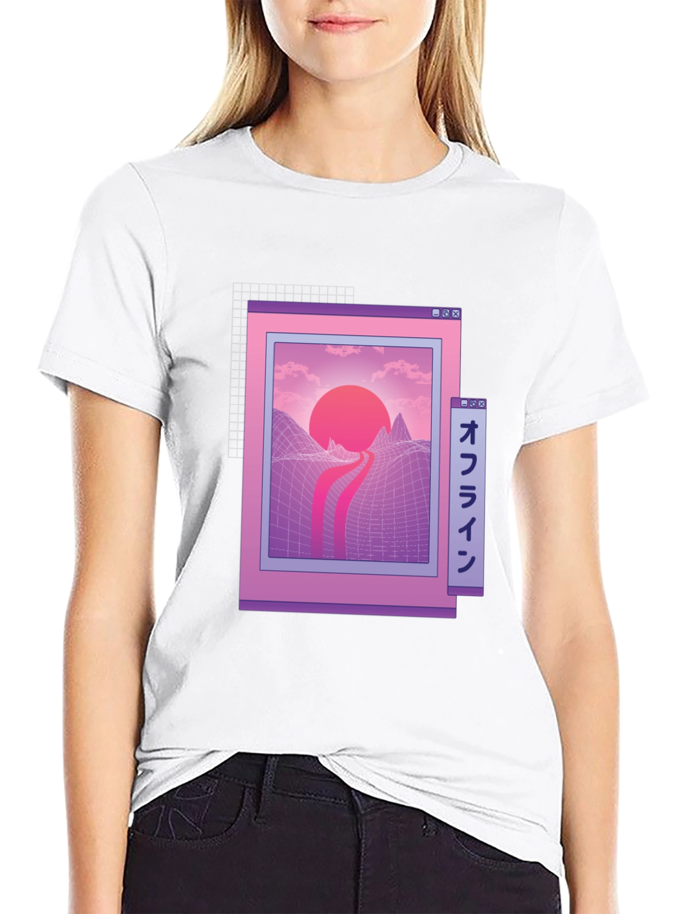 Retro Aesthetic Graphic Tee - Vaporwave Inspired