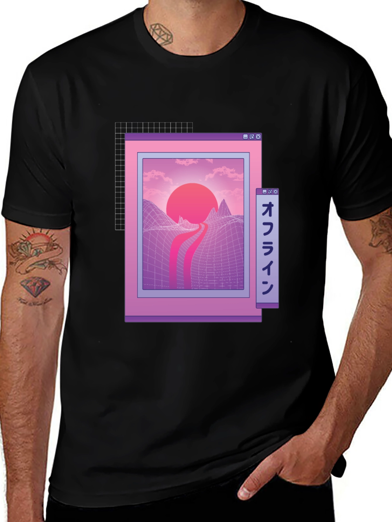 Retro Aesthetic Graphic Tee - Vaporwave Inspired