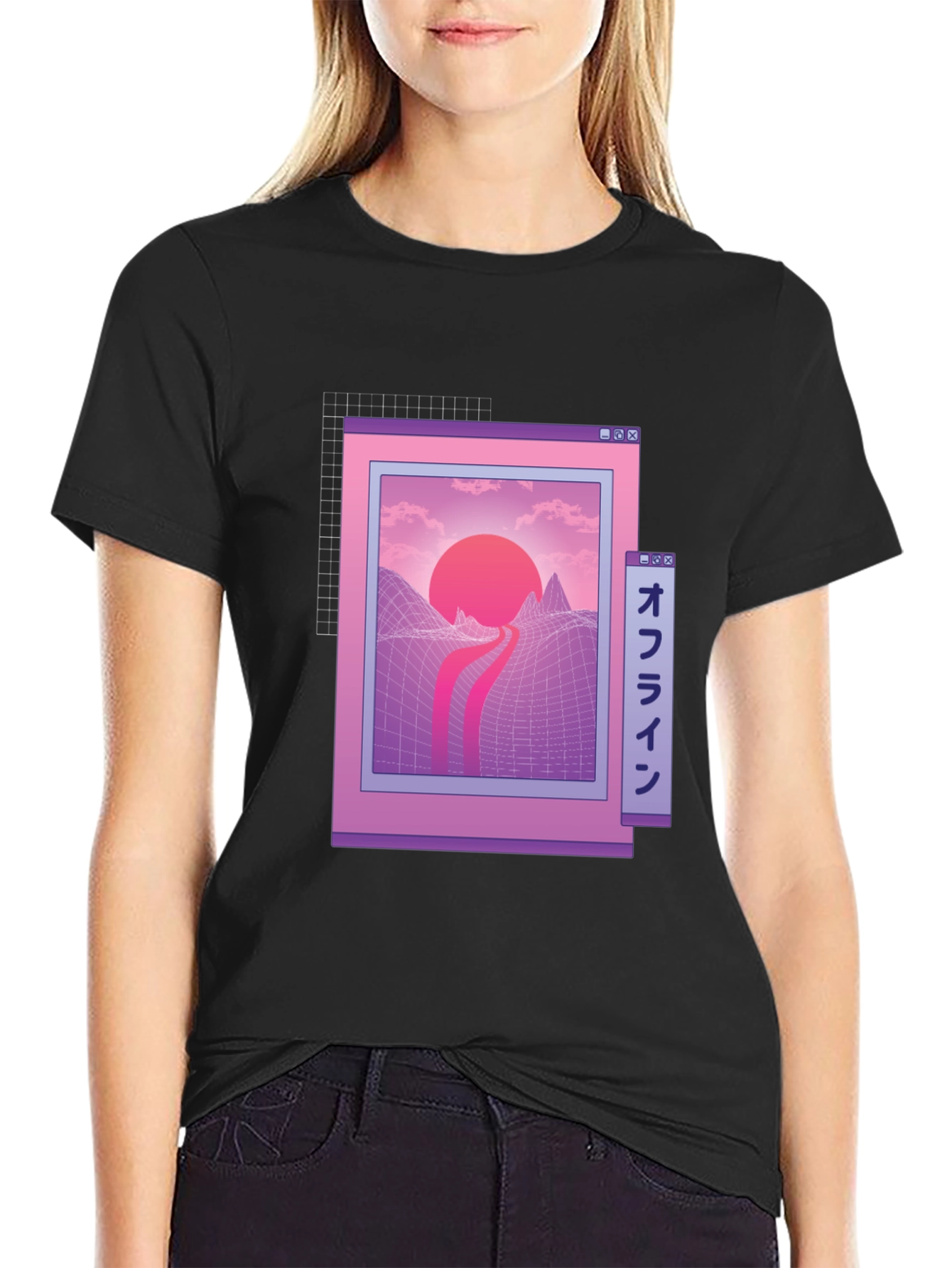 Retro Aesthetic Graphic Tee - Vaporwave Inspired