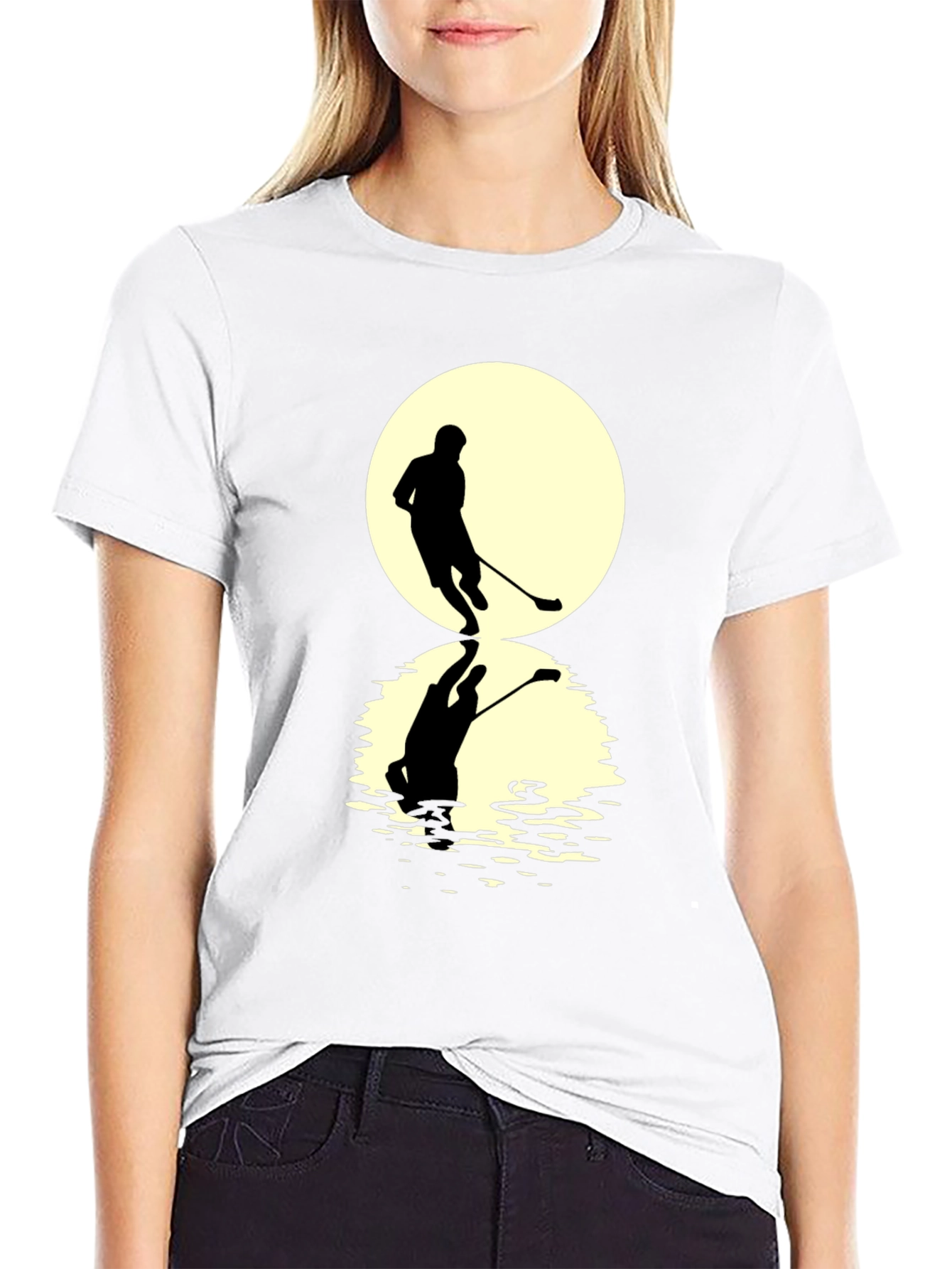 Hockey Player Graphic T-Shirt