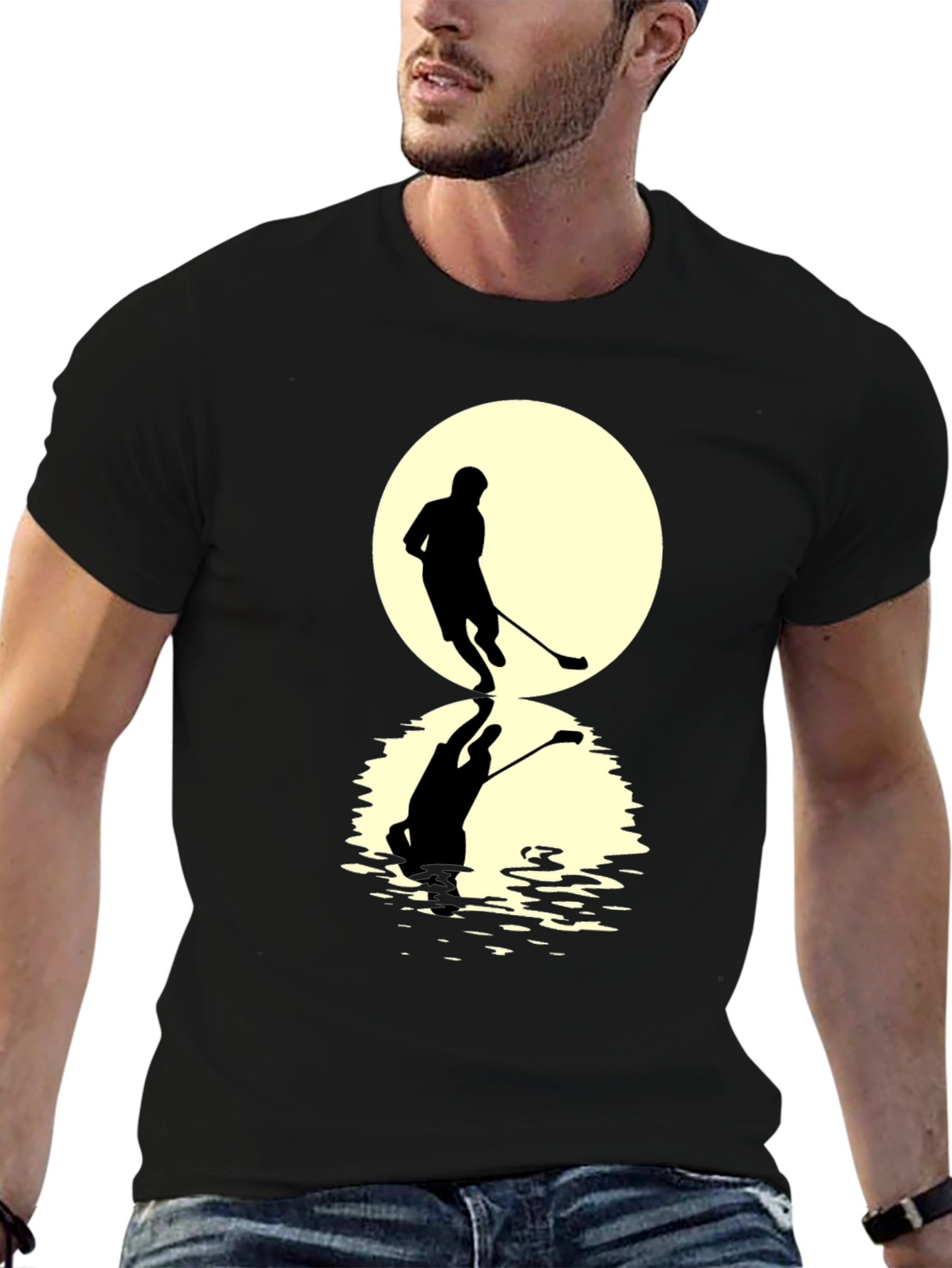 Hockey Player Graphic T-Shirt