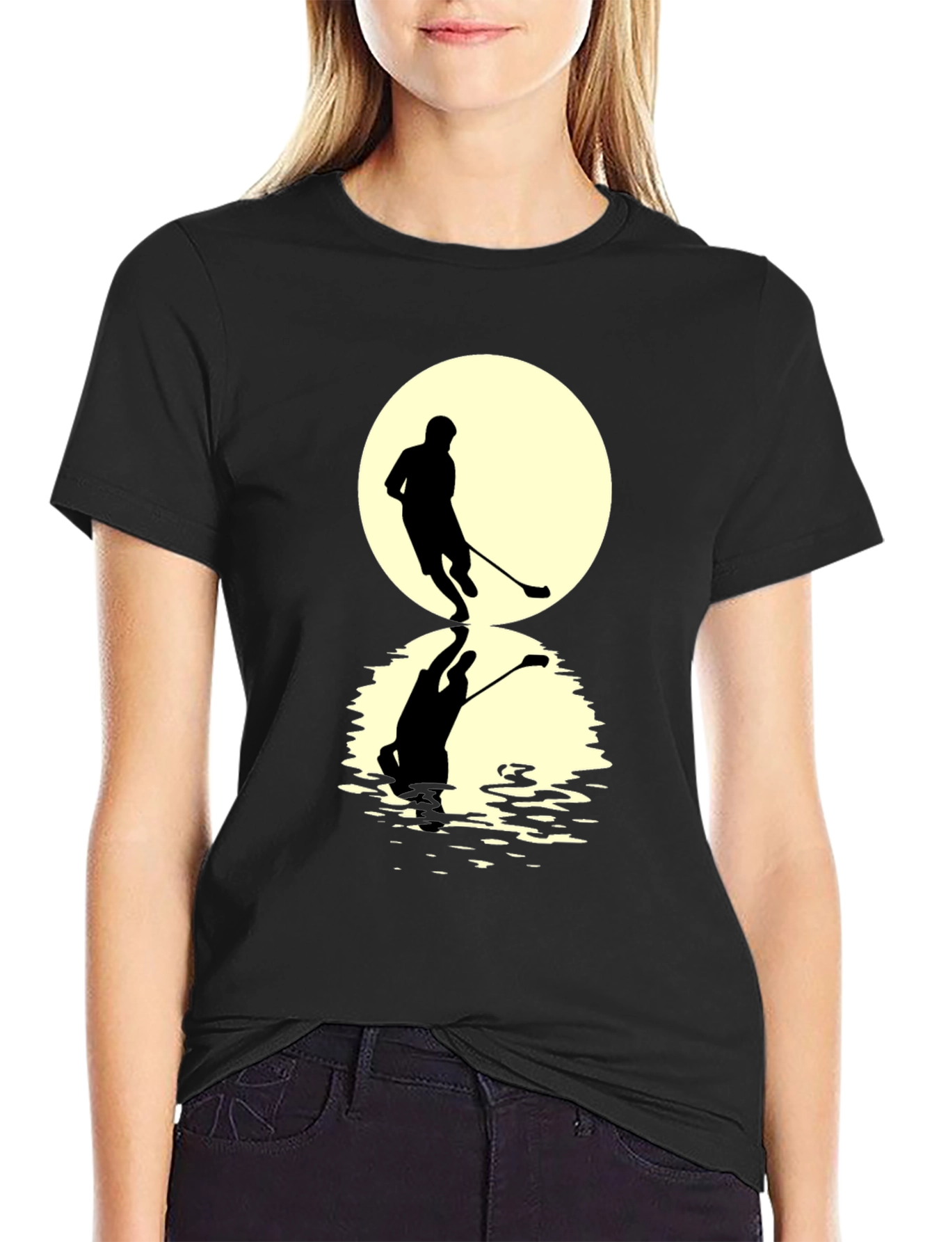 Hockey Player Graphic T-Shirt