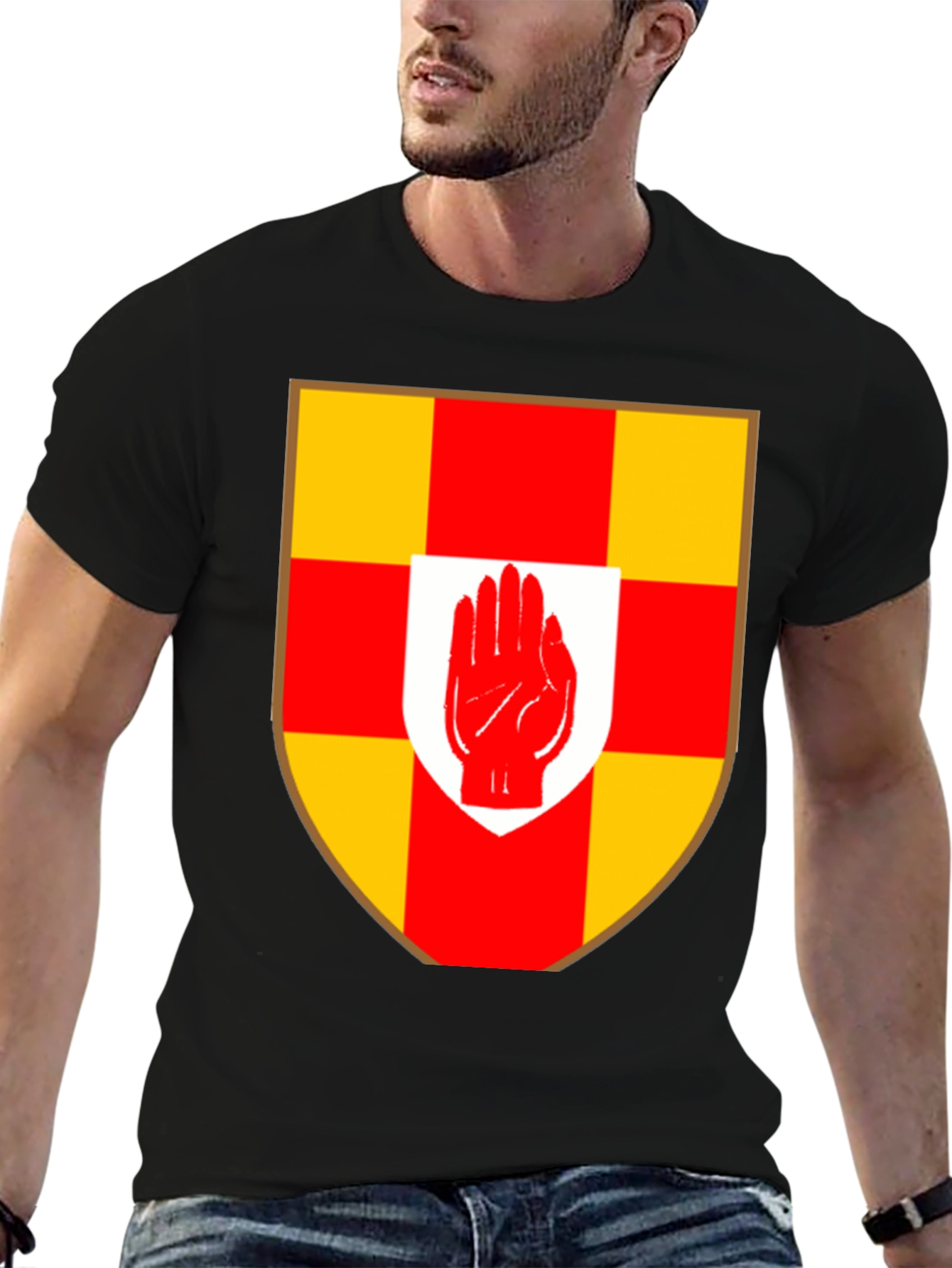 Ulster Hand Crest Black T-Shirt