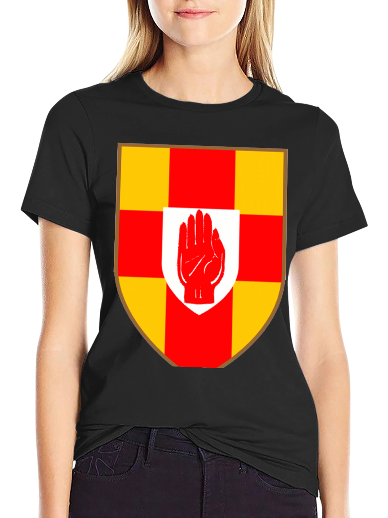Ulster Hand Crest Black T-Shirt