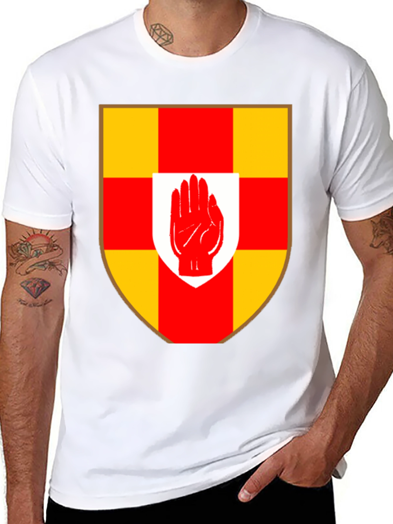 Ulster Hand Crest Black T-Shirt