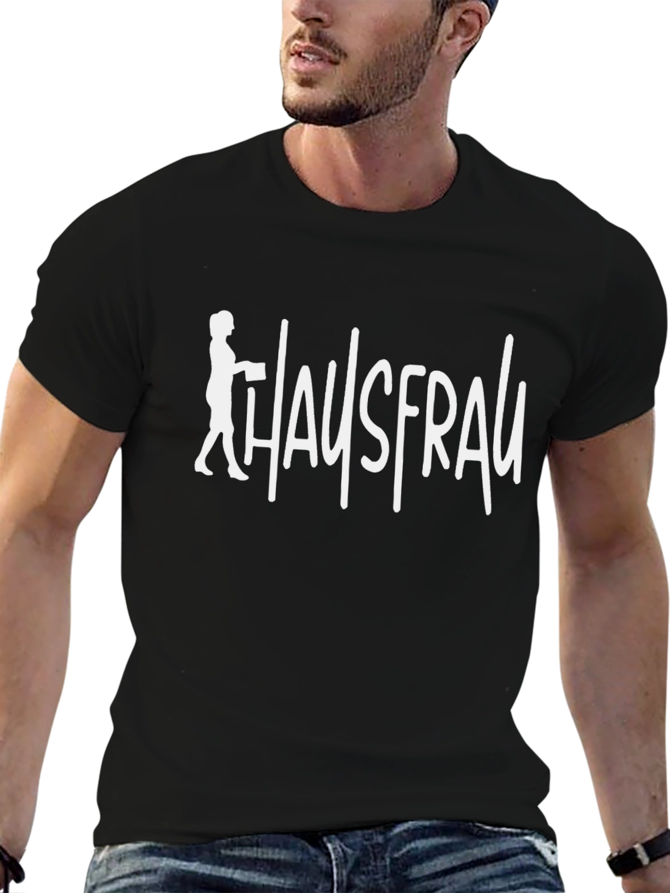 Hausfrau Graphic T-Shirt - Black