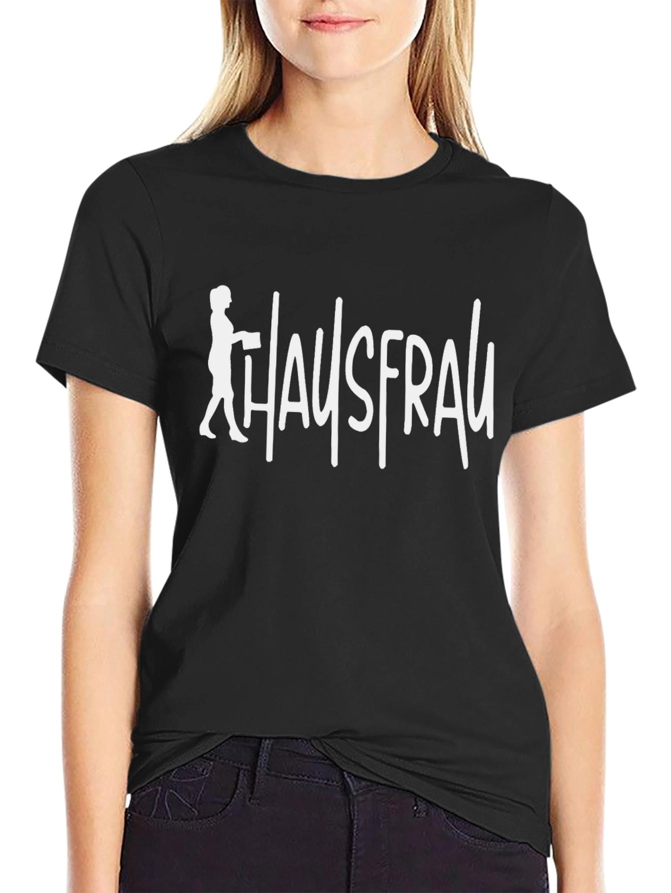 Hausfrau Graphic T-Shirt - Black