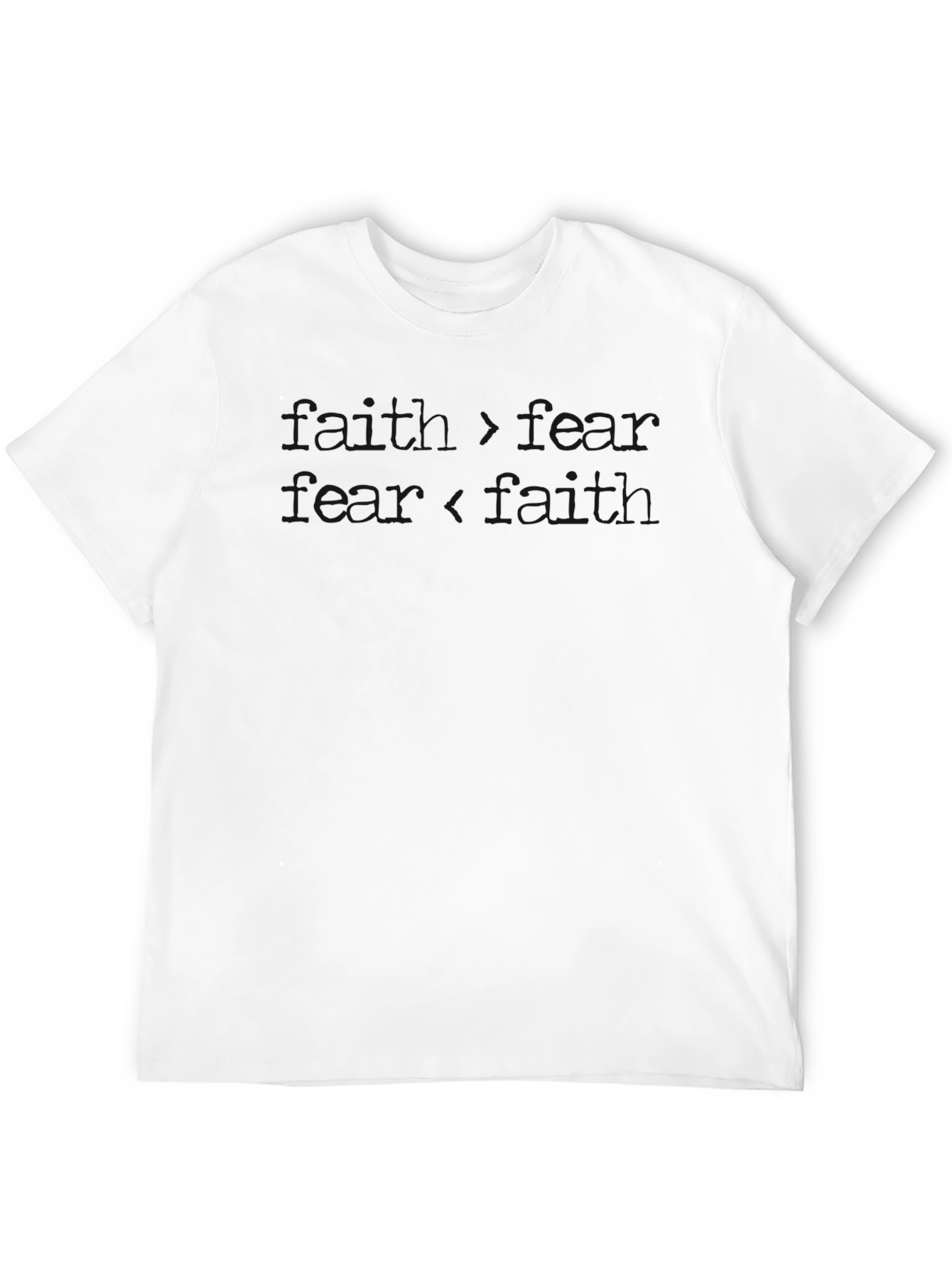 Faith Over Fear Graphic T-Shirt - Black