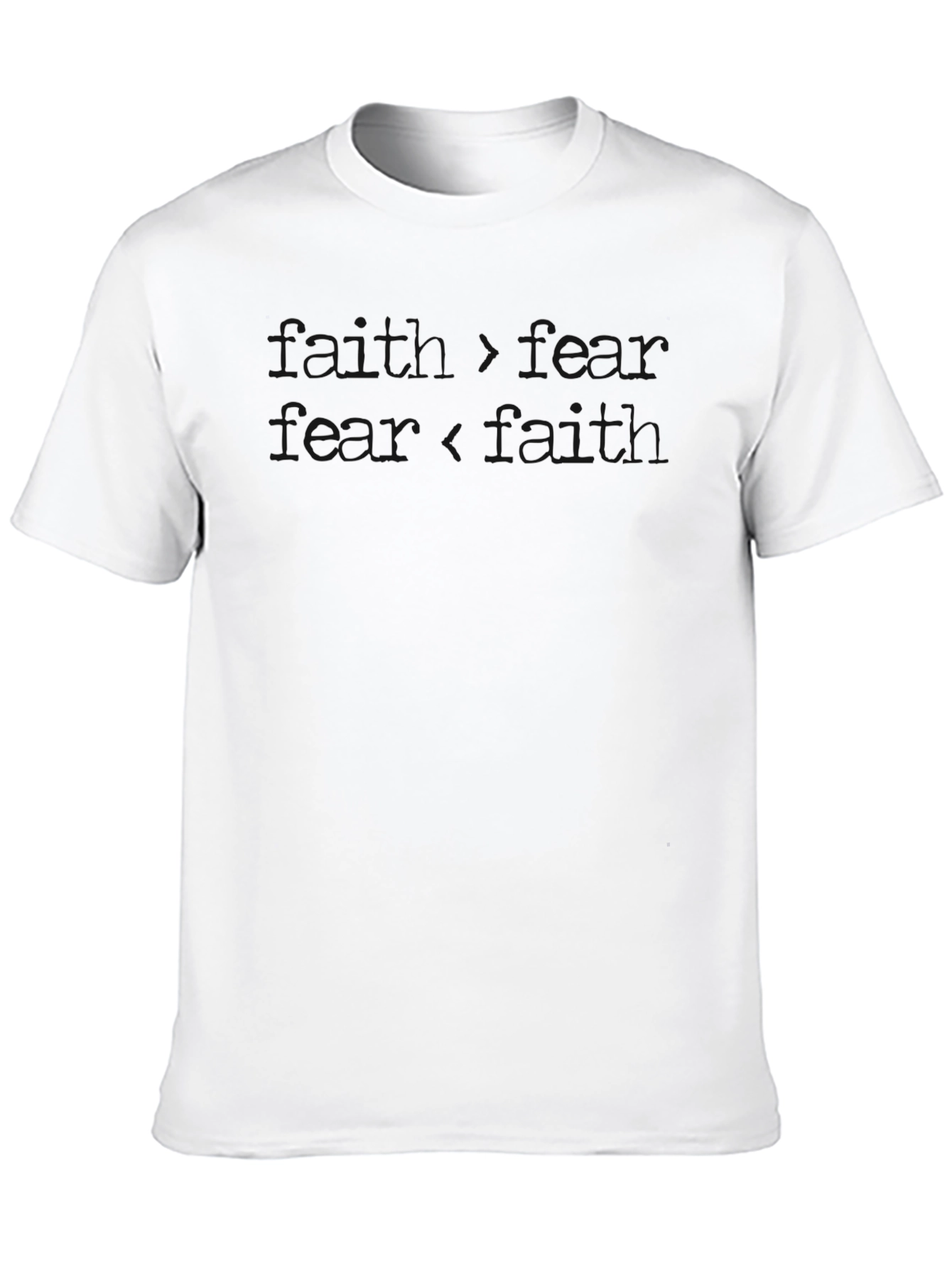 Faith Over Fear Graphic T-Shirt - Black