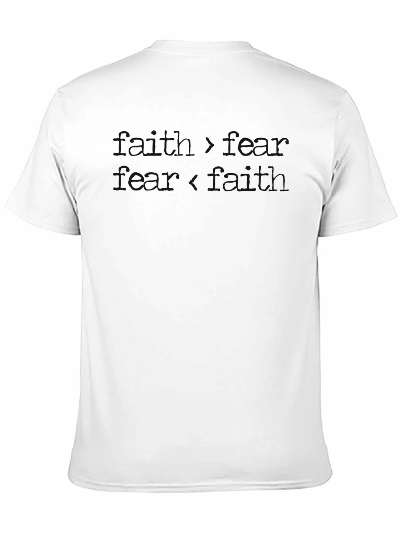 Faith Over Fear Graphic T-Shirt - Black