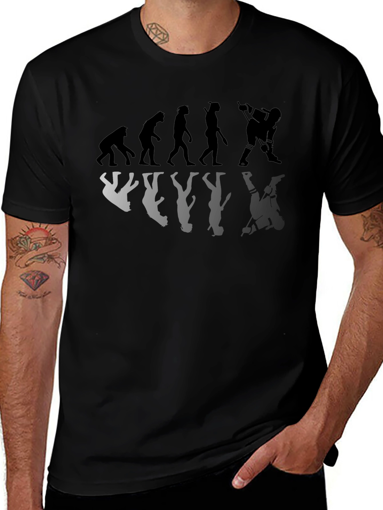 Hockey Evolution T-Shirt - Funny Hockey Player Gift