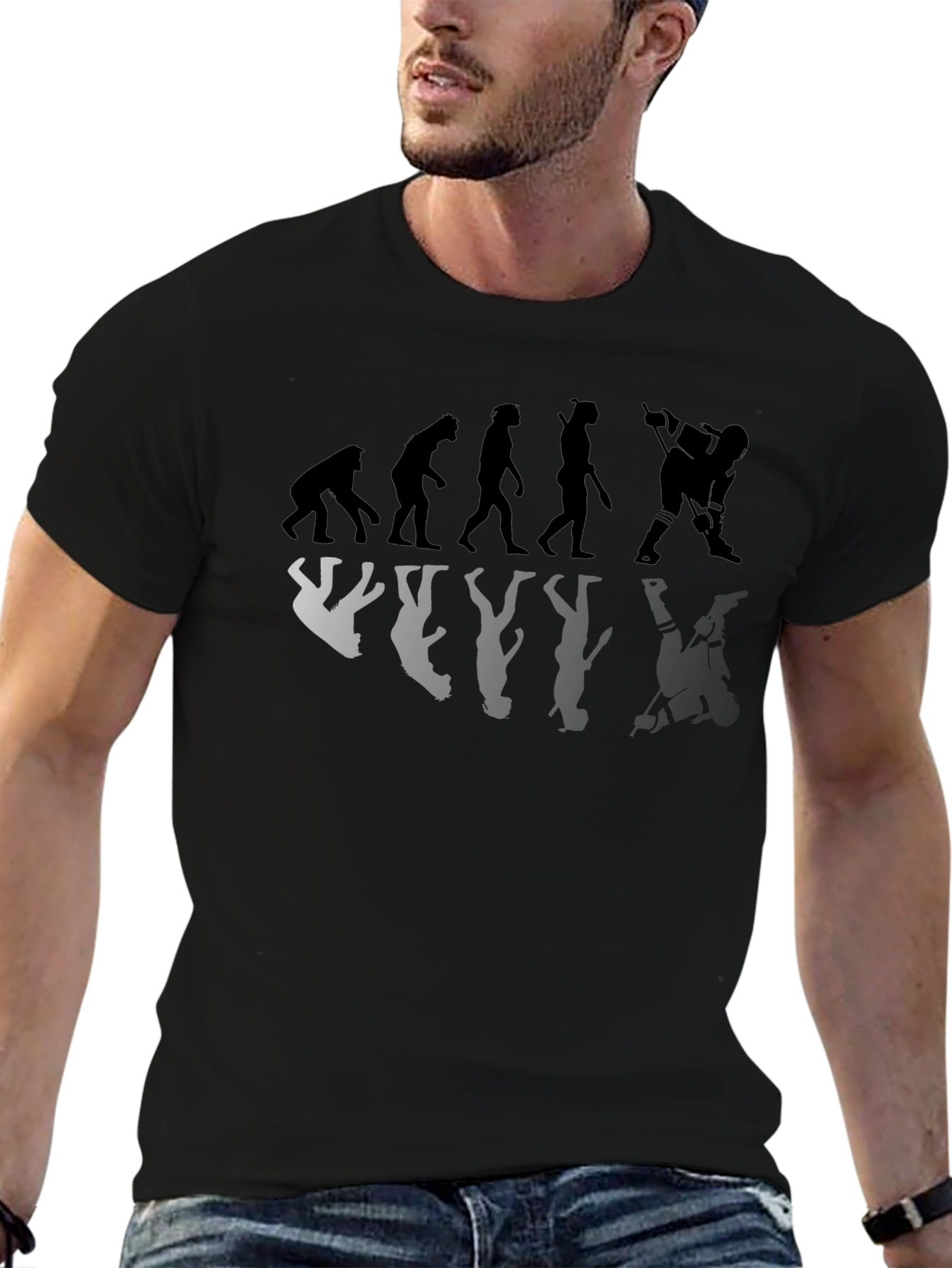 Hockey Evolution T-Shirt - Funny Hockey Player Gift