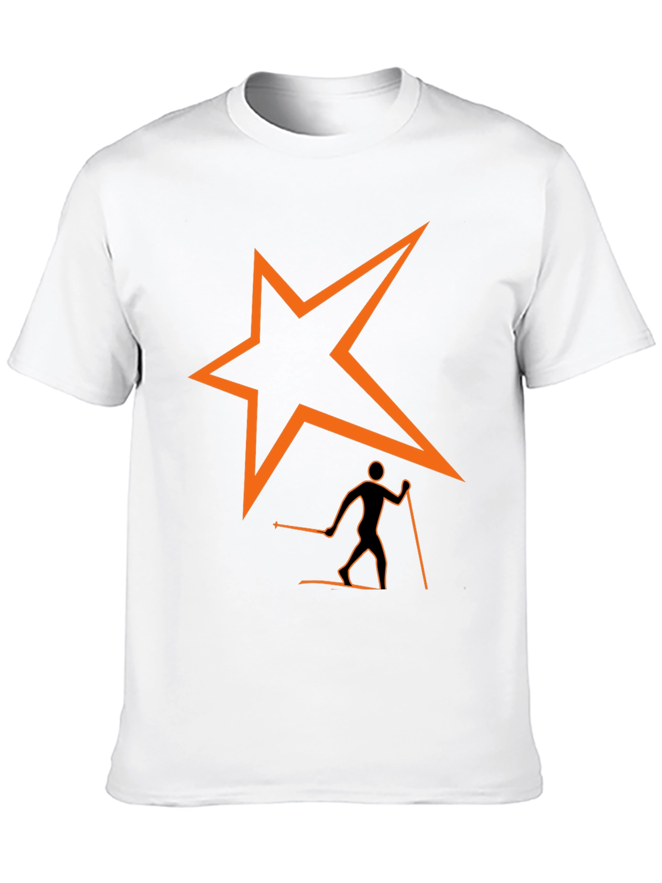 Skiing Star T-Shirt - Stylish Graphic Tee
