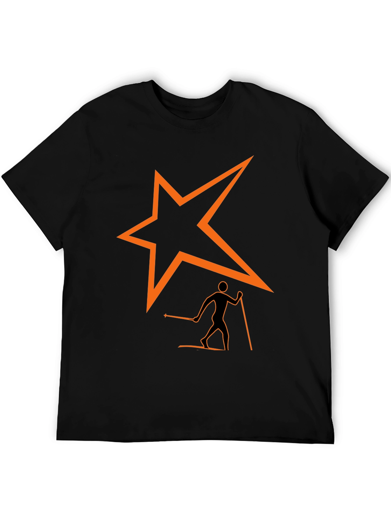 Skiing Star T-Shirt - Stylish Graphic Tee