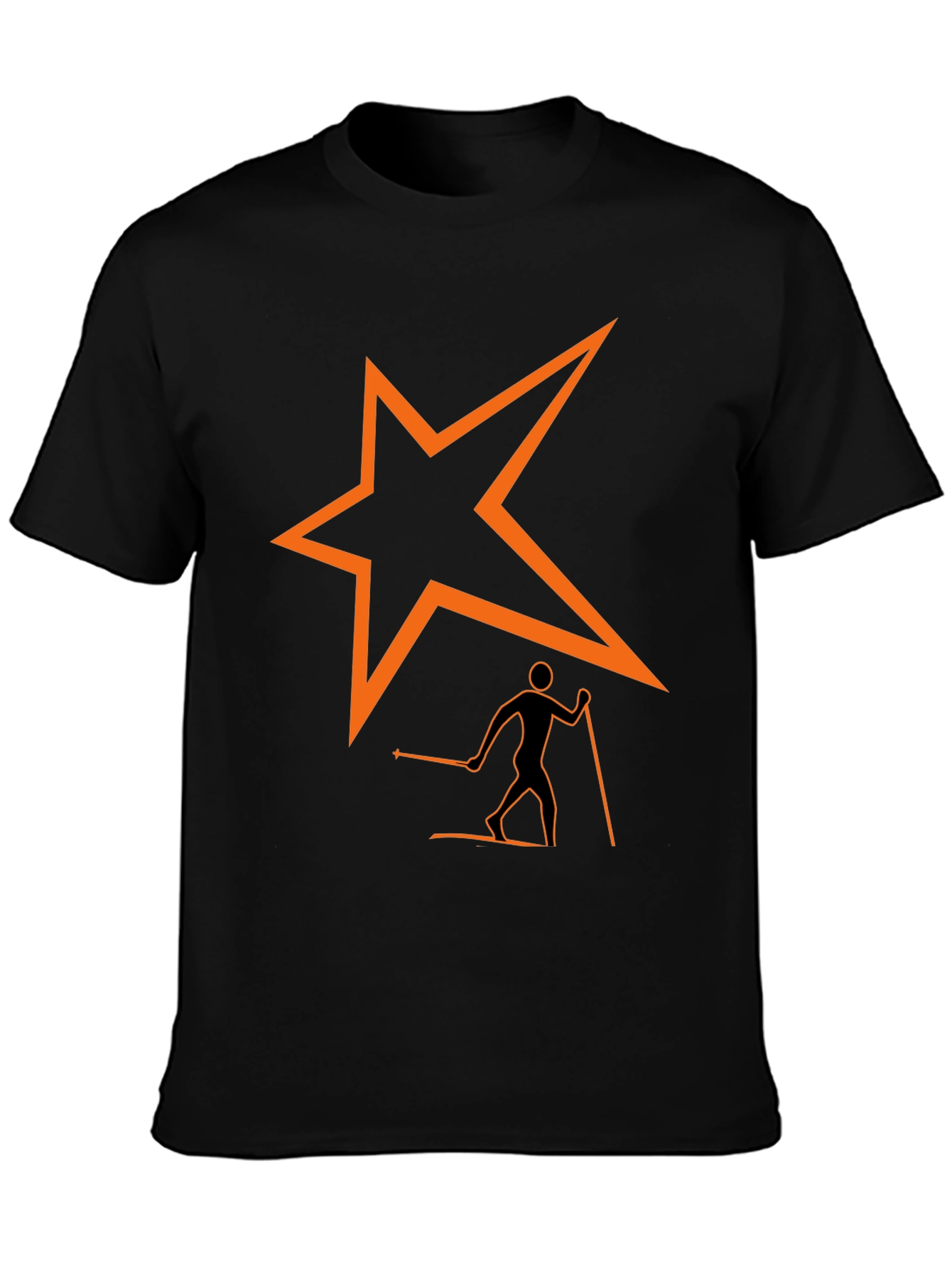Skiing Star T-Shirt - Stylish Graphic Tee