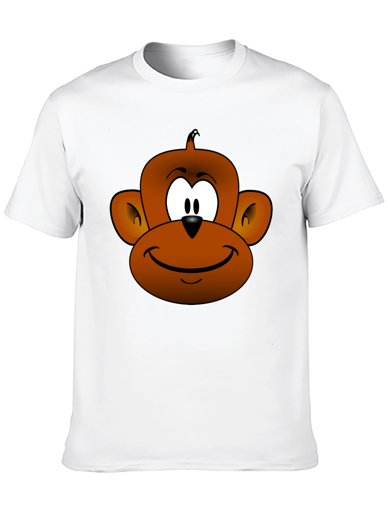 Funny Monkey Face Graphic T-Shirt
