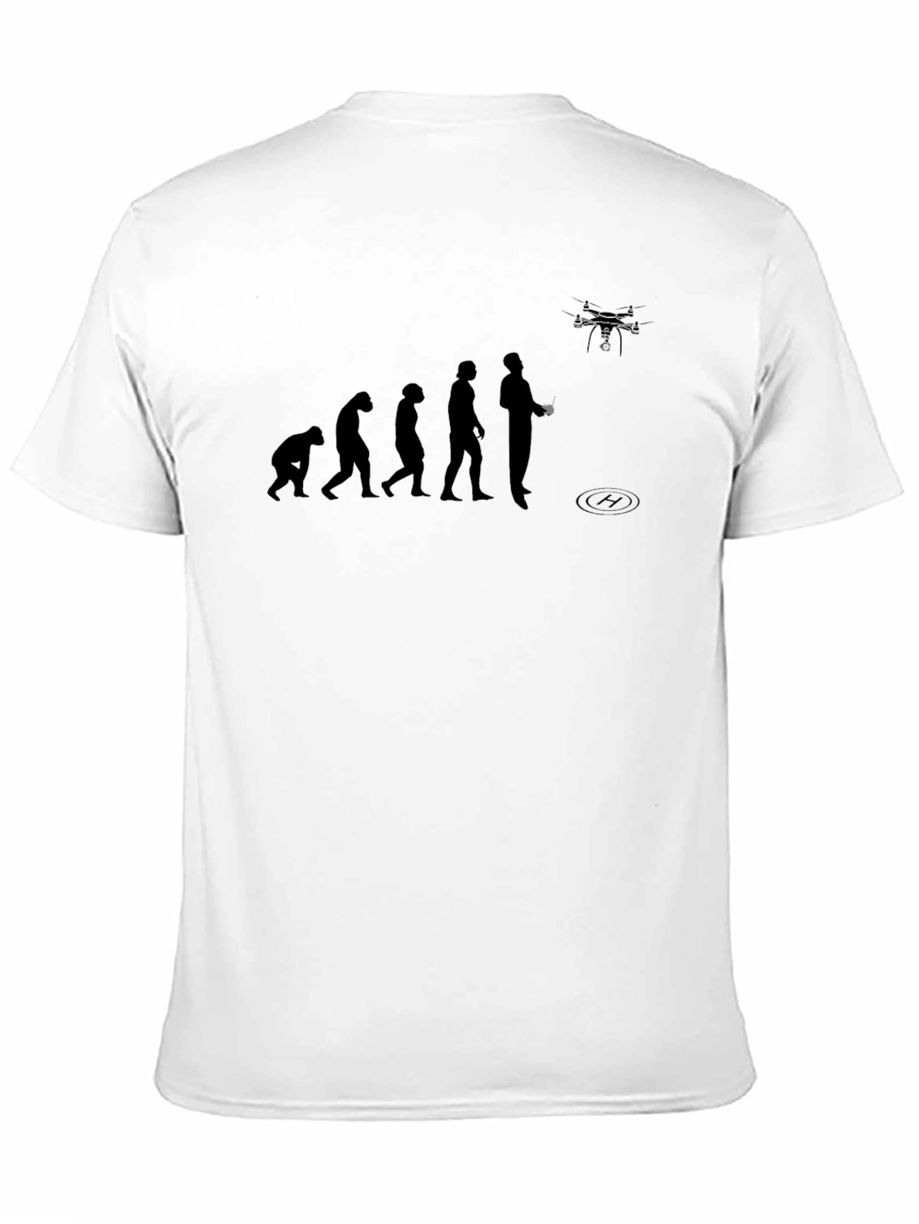 Drone Evolution Graphic T-Shirt - Black