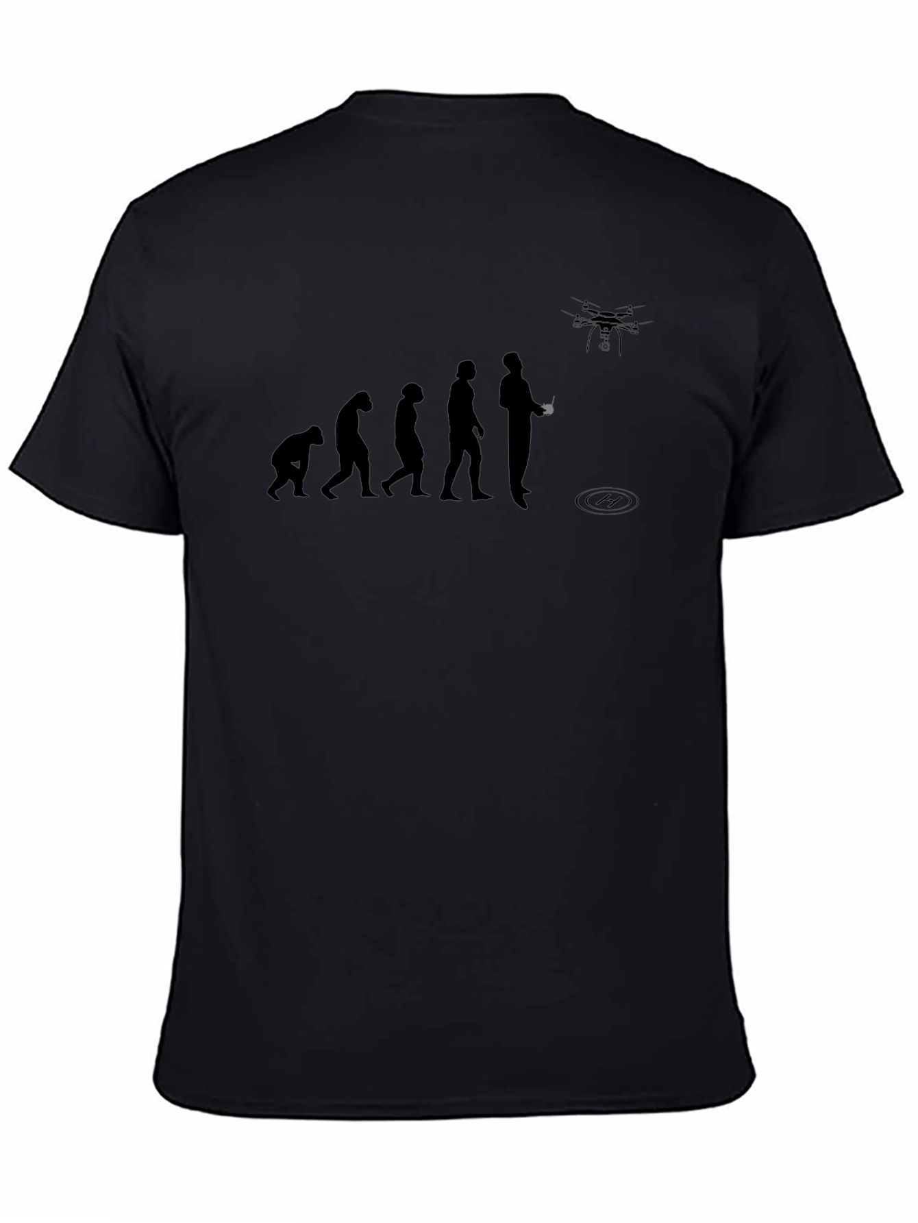 Drone Evolution Graphic T-Shirt - Black