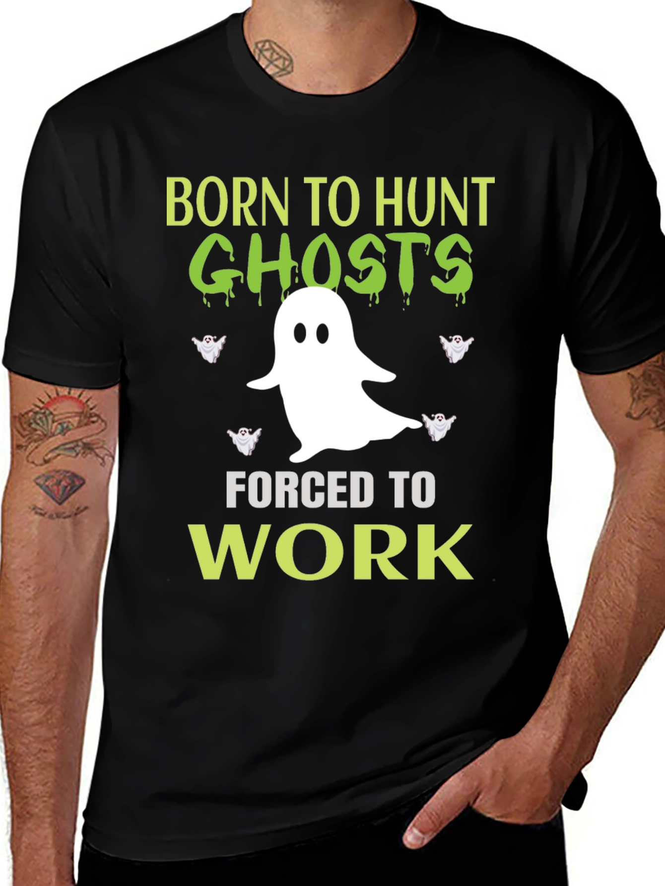 Born to Hunt Ghosts Mens Graphic T-Shirt