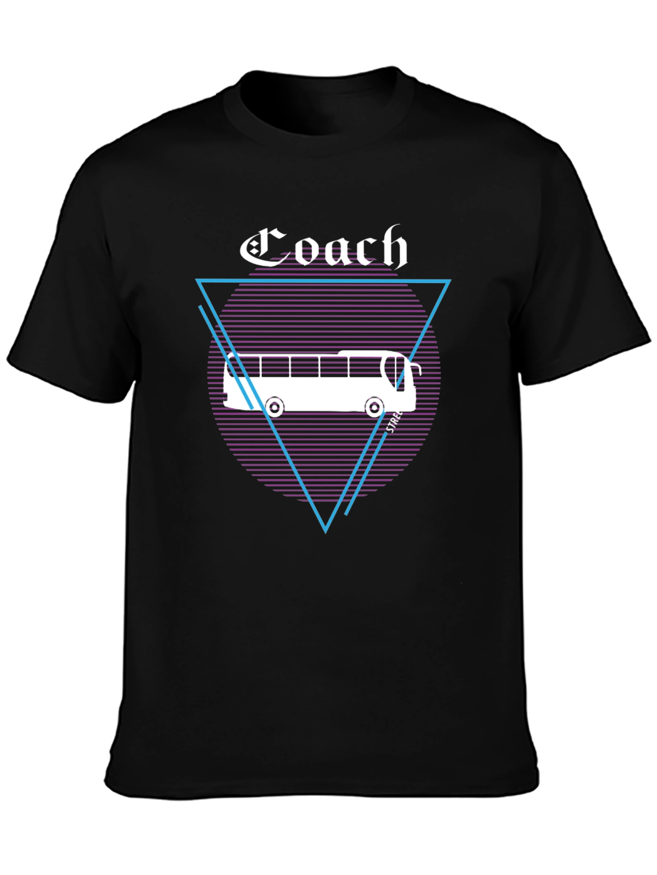 Coach Graphic T-Shirt - Retro Bus Design