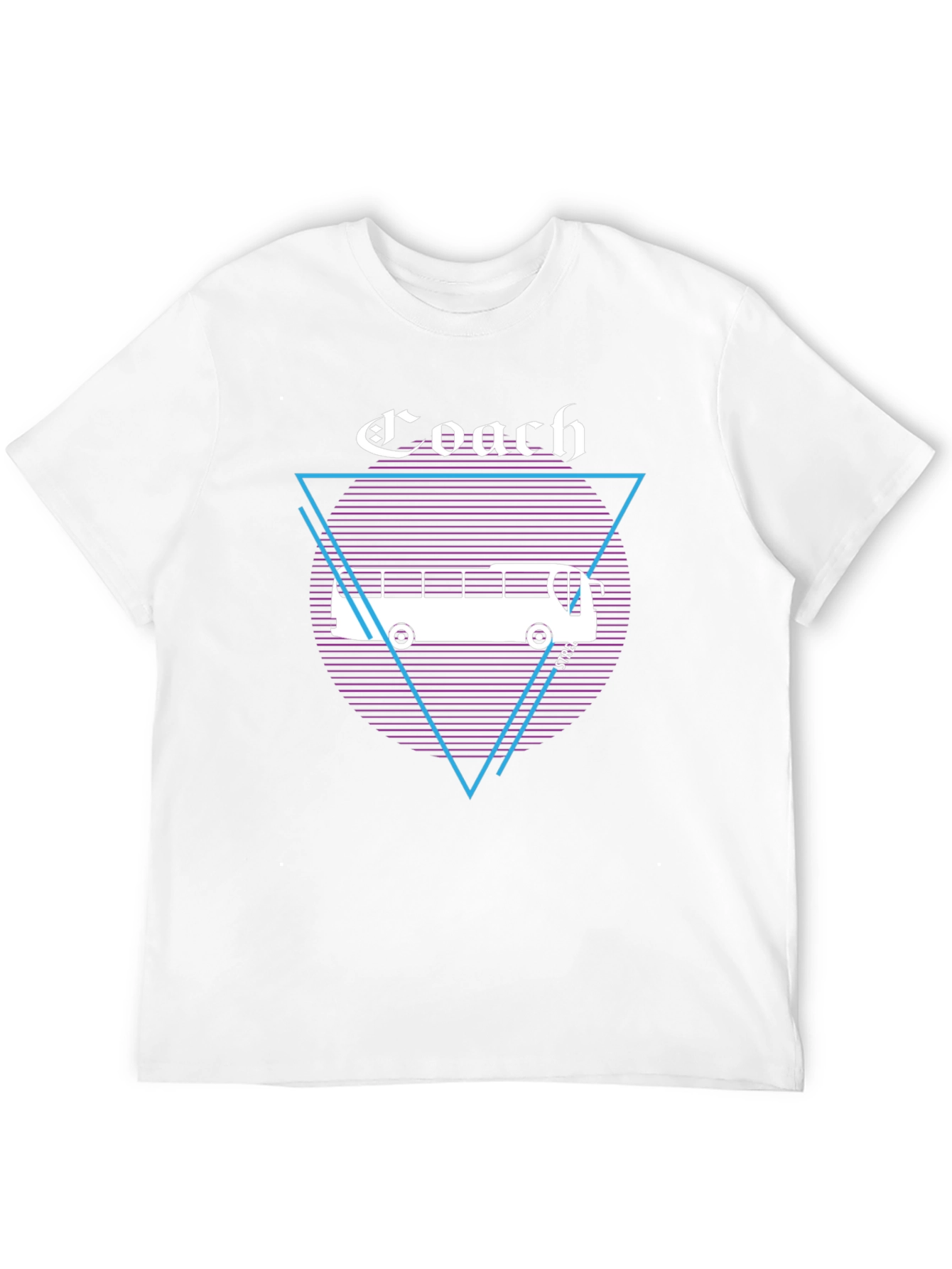 Coach Graphic T-Shirt - Retro Bus Design