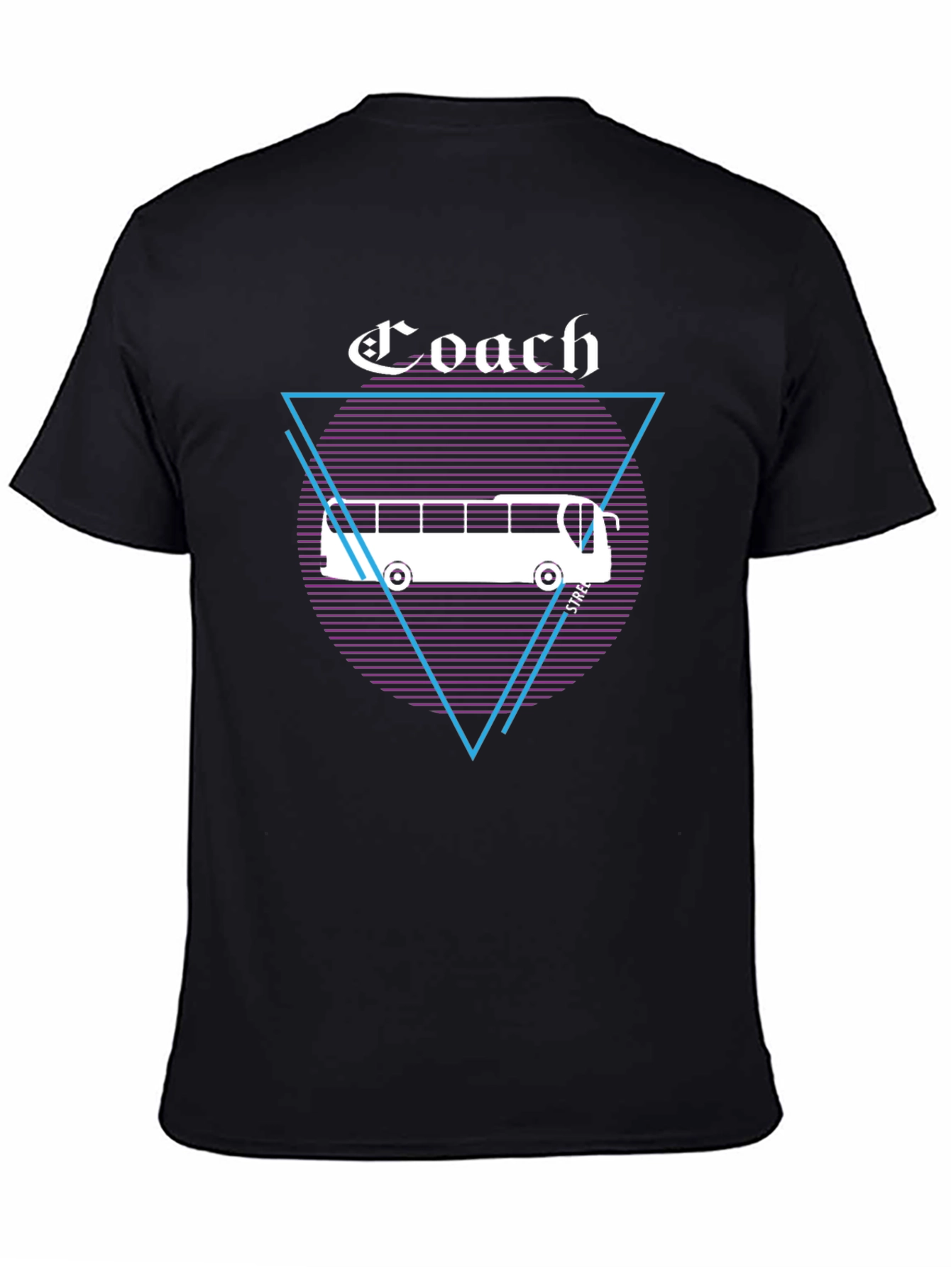 Coach Graphic T-Shirt - Retro Bus Design